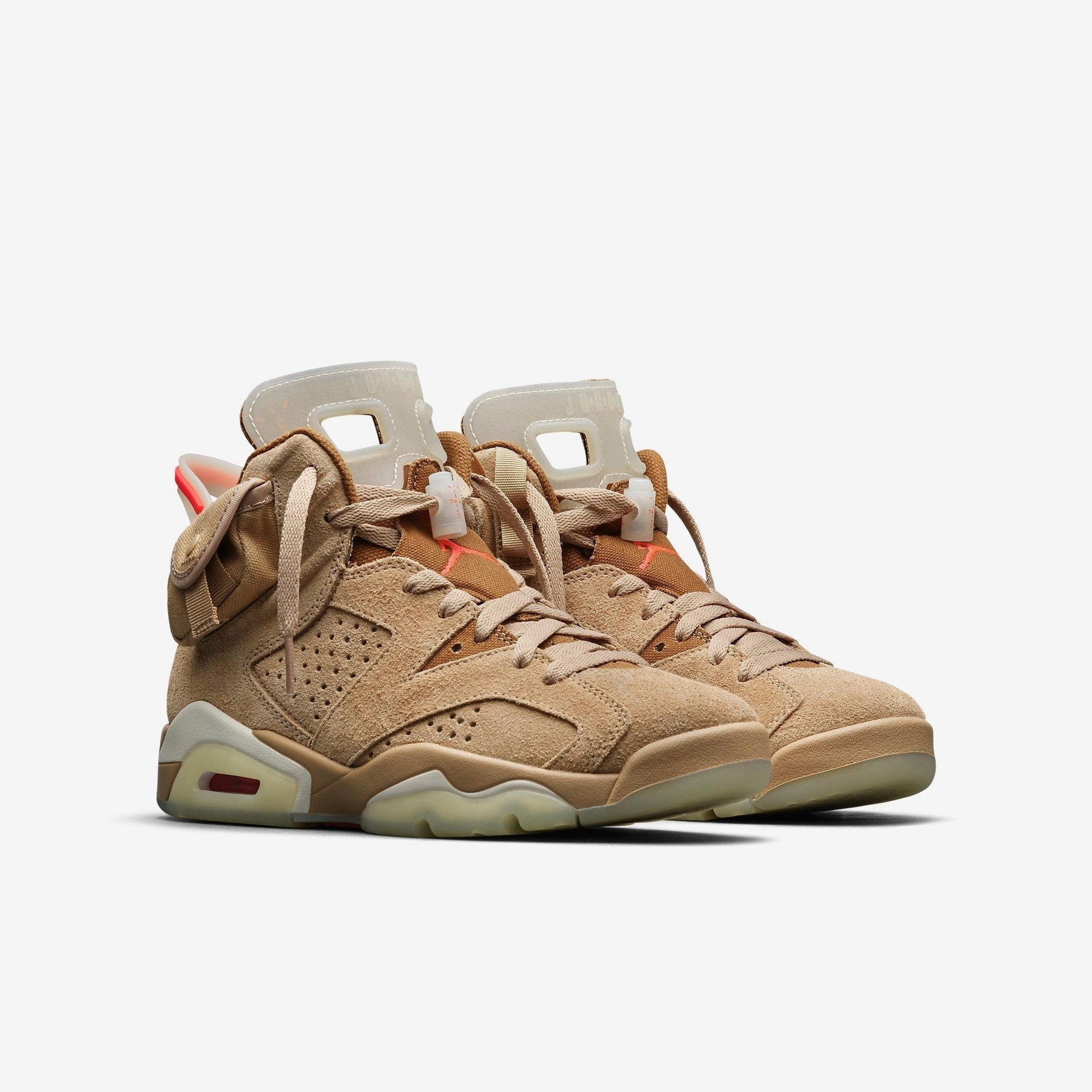 (Men's) Air Jordan 6 Retro SP x Travis Scott 'Cactus Jack British Khaki' (2021) DH0690-200 Air Jordan 6 Classic High-Top Sneakers