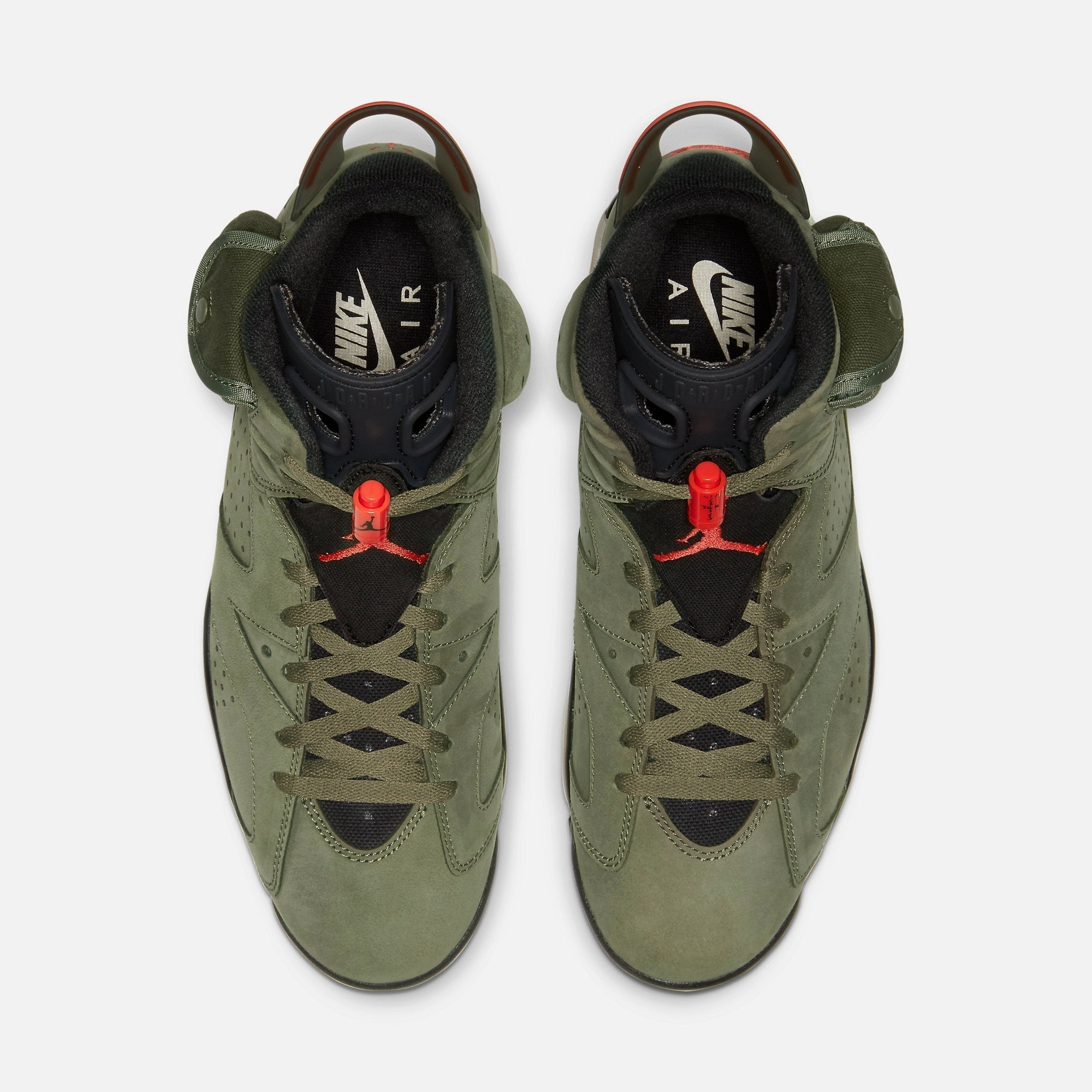 (Men's) Air Jordan 6 Retro SP x Travis Scott 'Cactus Jack Medium Olive' (2019) CN1084-200 Air Jordan 6 Classic High-Top Sneakers