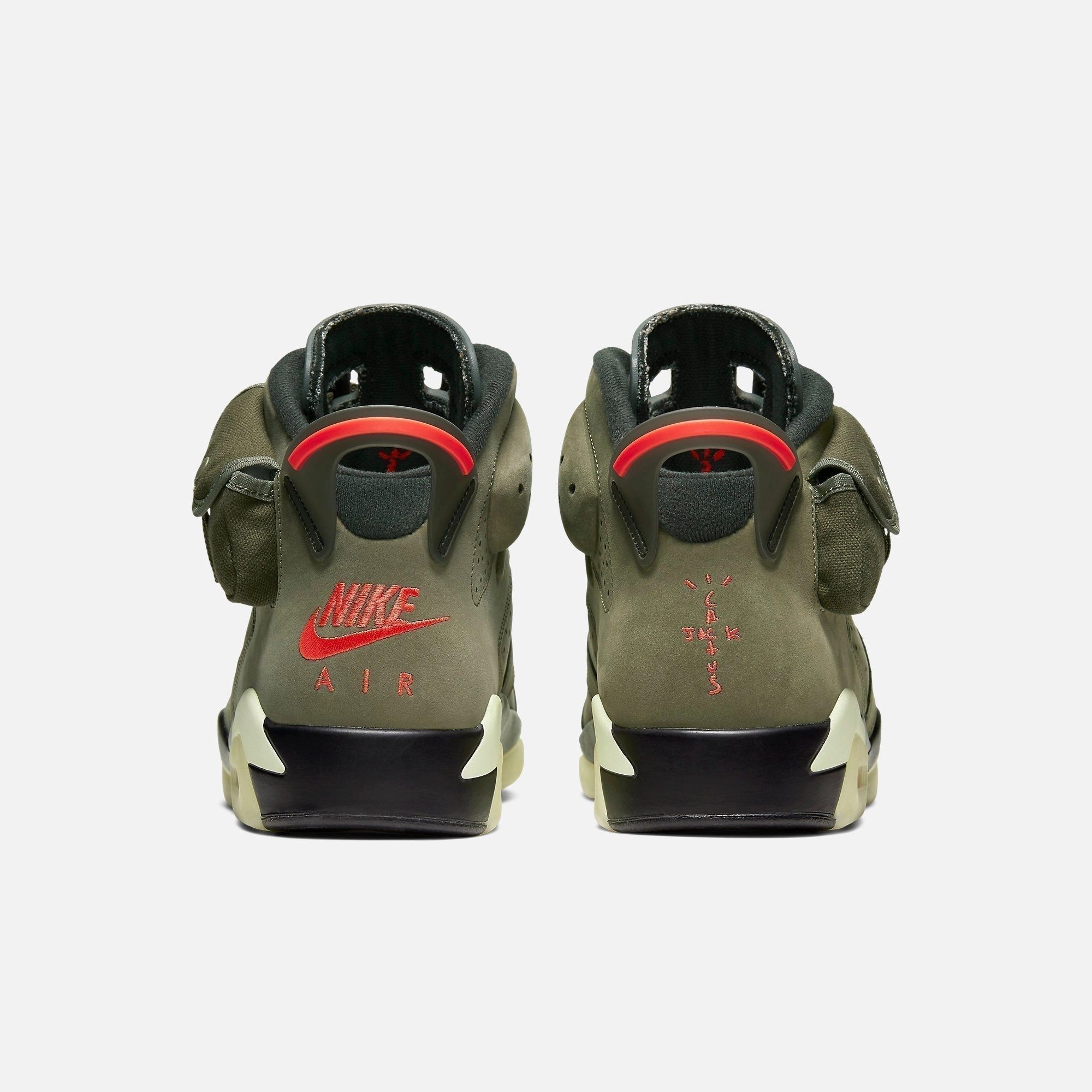 (Men's) Air Jordan 6 Retro SP x Travis Scott 'Cactus Jack Medium Olive' (2019) CN1084-200 Air Jordan 6 Classic High-Top Sneakers
