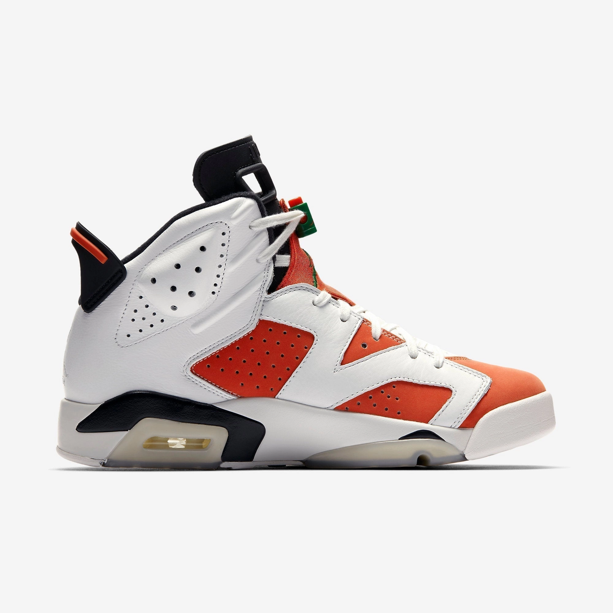 (Men's) Air Jordan 6 Retro x Gatorade 'Like Mike / Summit White' (2017) 384664-145 Air Jordan 6 Classic High-Top Sneakers