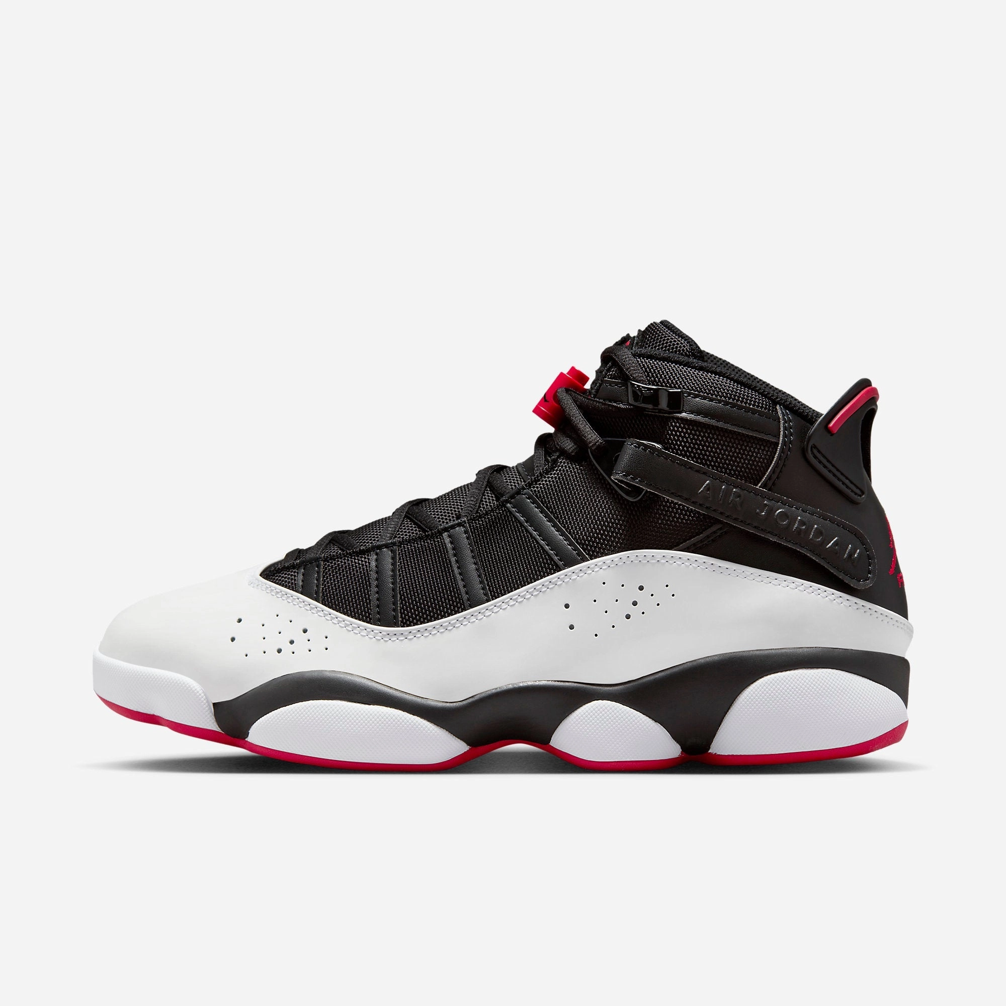 (Men's) Air Jordan 6 Rings 'Black / University Red' (2023) 322992-067