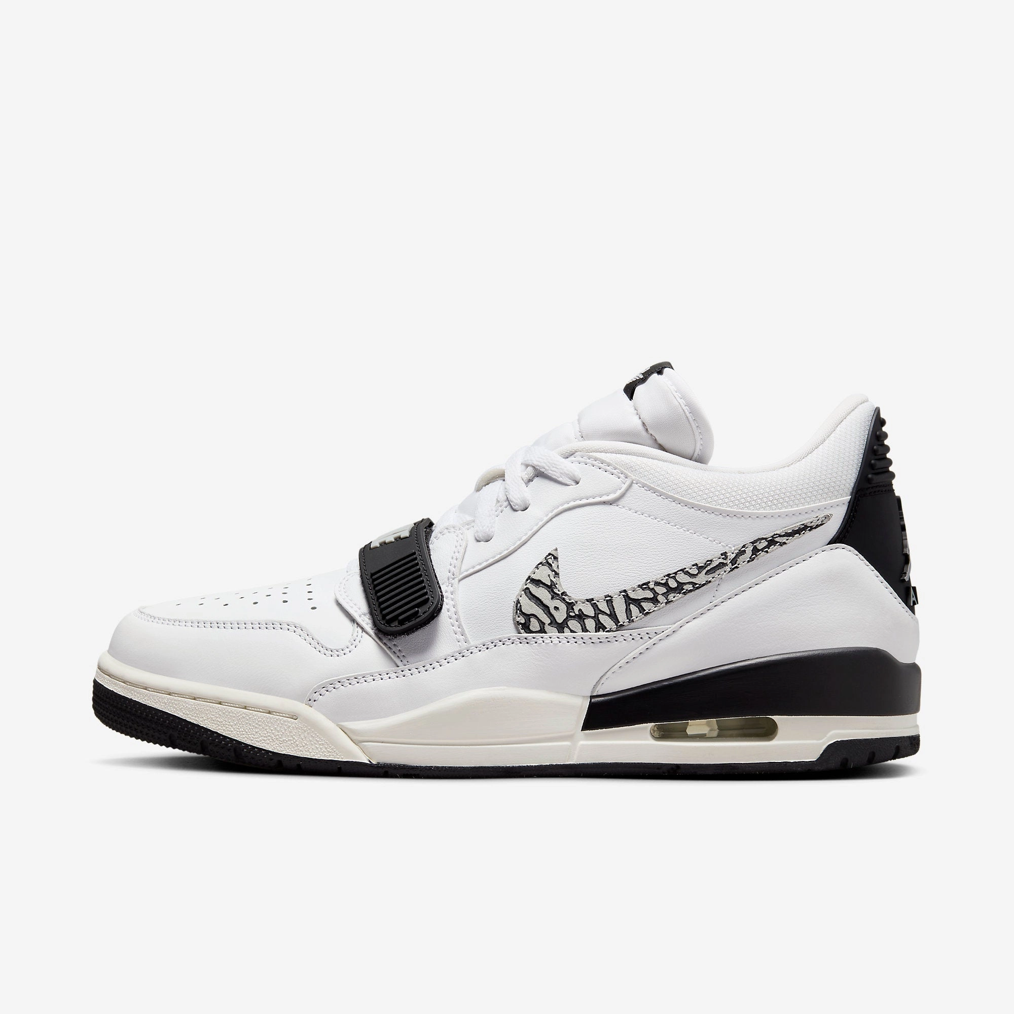 (Men's) Air Jordan Legacy 312 Low 'Black / Elephant Swoosh' (2024) CD7069-110