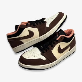[NEW-CONDITIONAL: Size 10.5M / 12W] (Men's) Air Jordan 1 Low SE 'Mocha' (2021) DC6991-200 Authentic Air Jordan 1 in premium leather