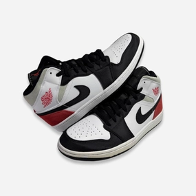 [NEW-CONDITIONAL: Size 11M / 12.5W] (Men's) Air Jordan 1 Mid SE 'Union Black Toe' (2020) 852542-100 Authentic Air Jordan 1 in premium leather