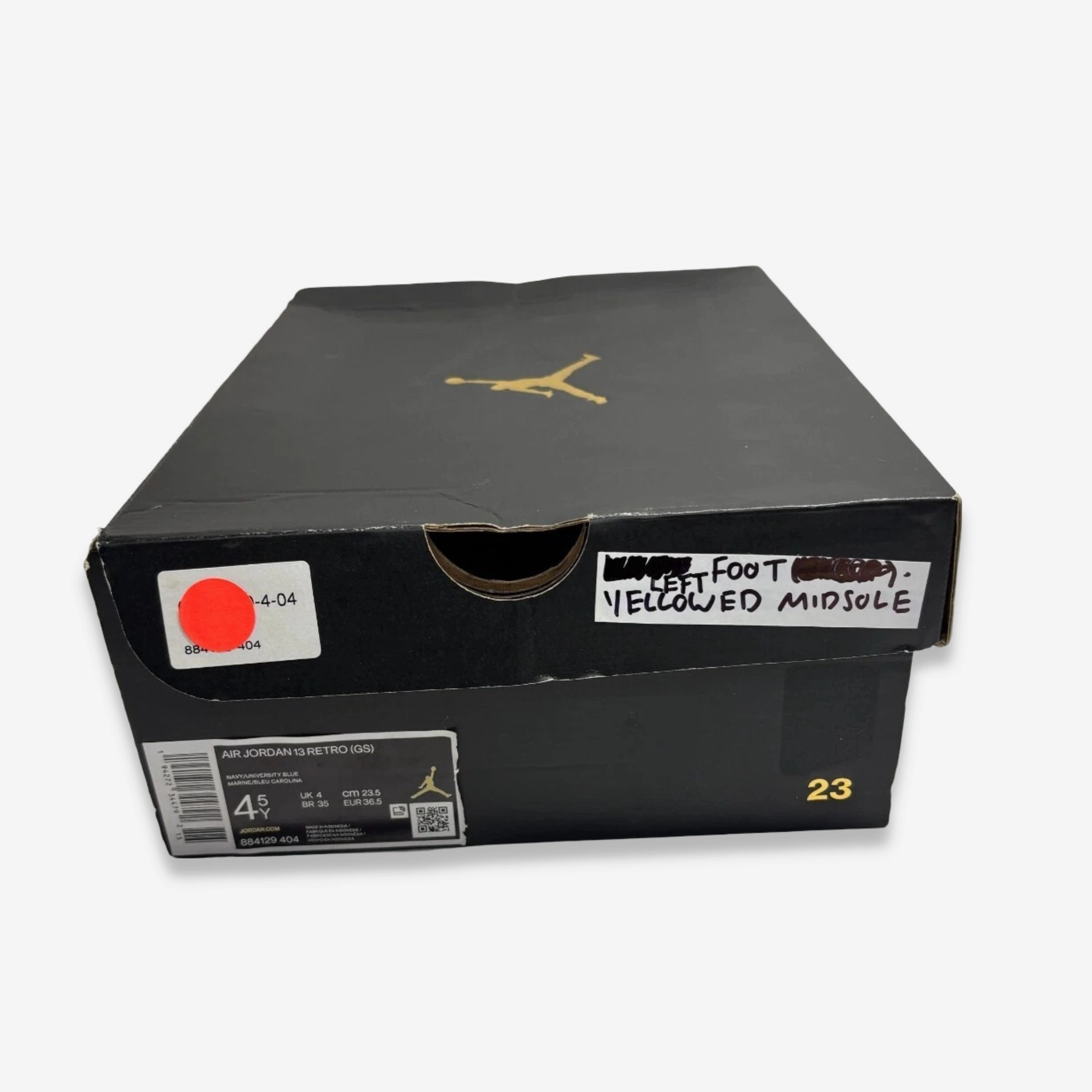 [NEW-CONDITIONAL: Size 4.5Y / 6W] (GS) Air Jordan 13 Retro 'Flint Grey' (2020) 884129-404 Air Jordan 13 Bold Sole Basketball Shoes