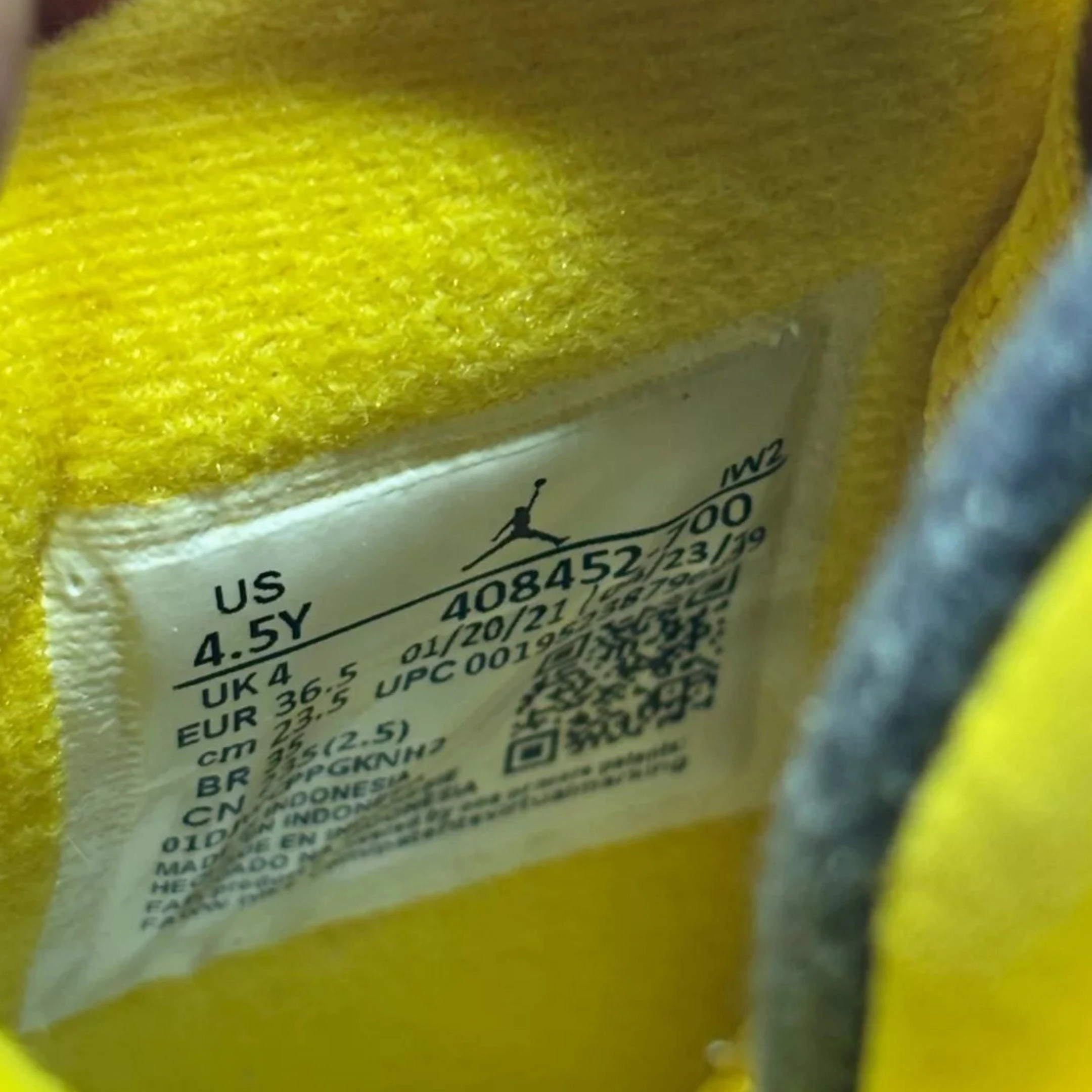 [NEW-CONDITIONAL: Size 4.5Y / 6W] (GS) Air Jordan 4 Retro 'Lightning' (2021) 408452-700 Air Jordan 4 Visible Air Unit Sneakers