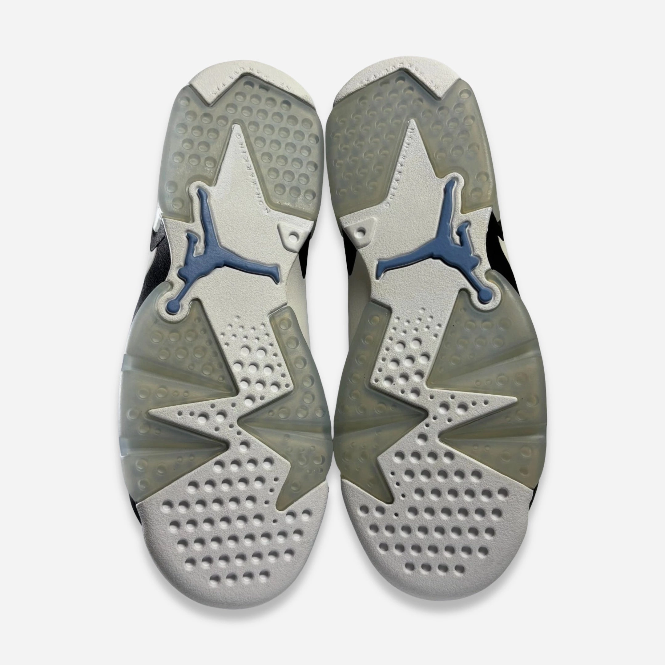 [NEW-CONDITIONAL: Size 4Y / 5.5W] (GS) Air Jordan 6 Retro 'White / UNC University Blue' (2022) 384665-410 Air Jordan 6 Classic High-Top Sneakers