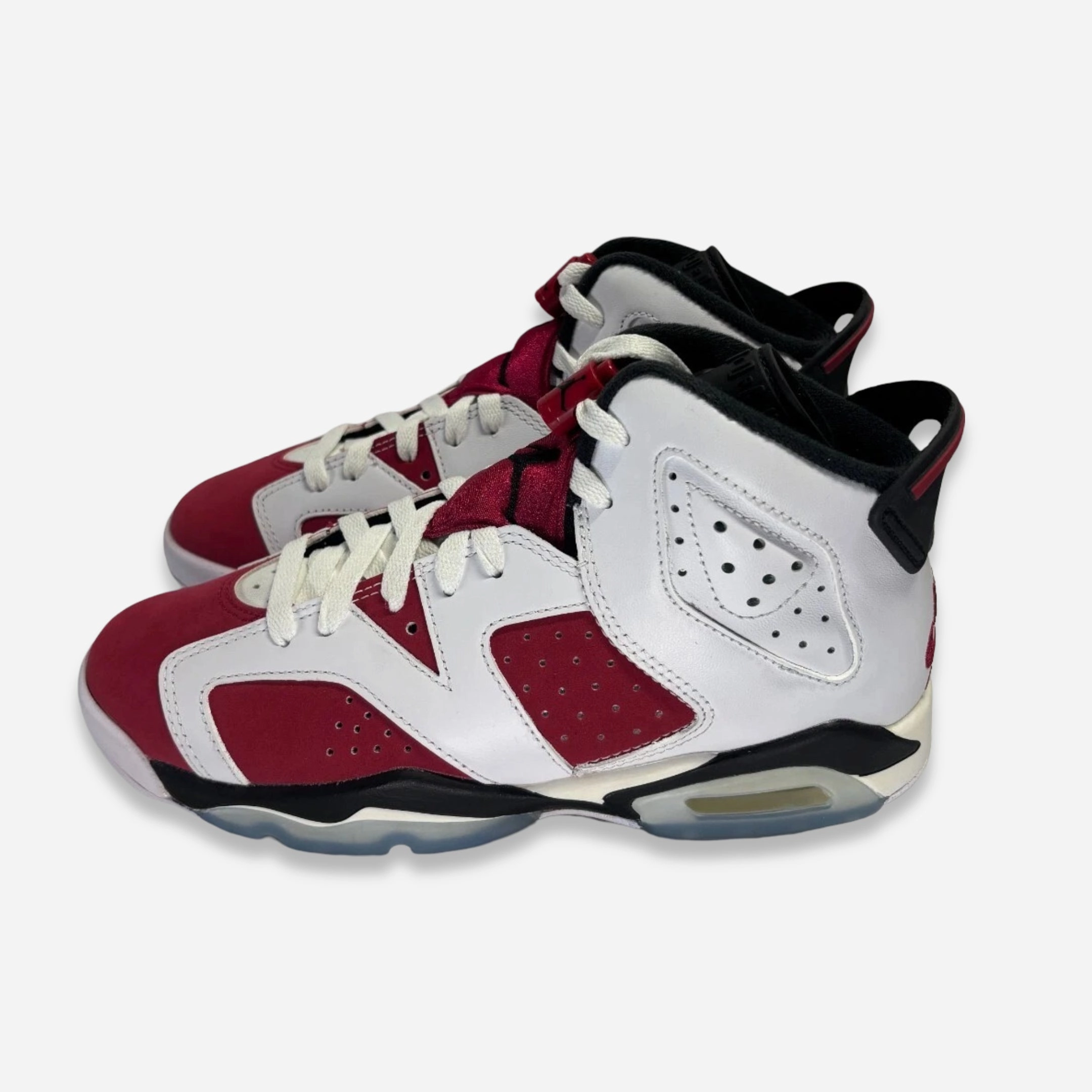 [NEW-CONDITIONAL: Size 5.5Y / 7W] (GS) Air Jordan 6 Retro 'Carmine' (2021) 384665-106 Air Jordan 6 Classic High-Top Sneakers