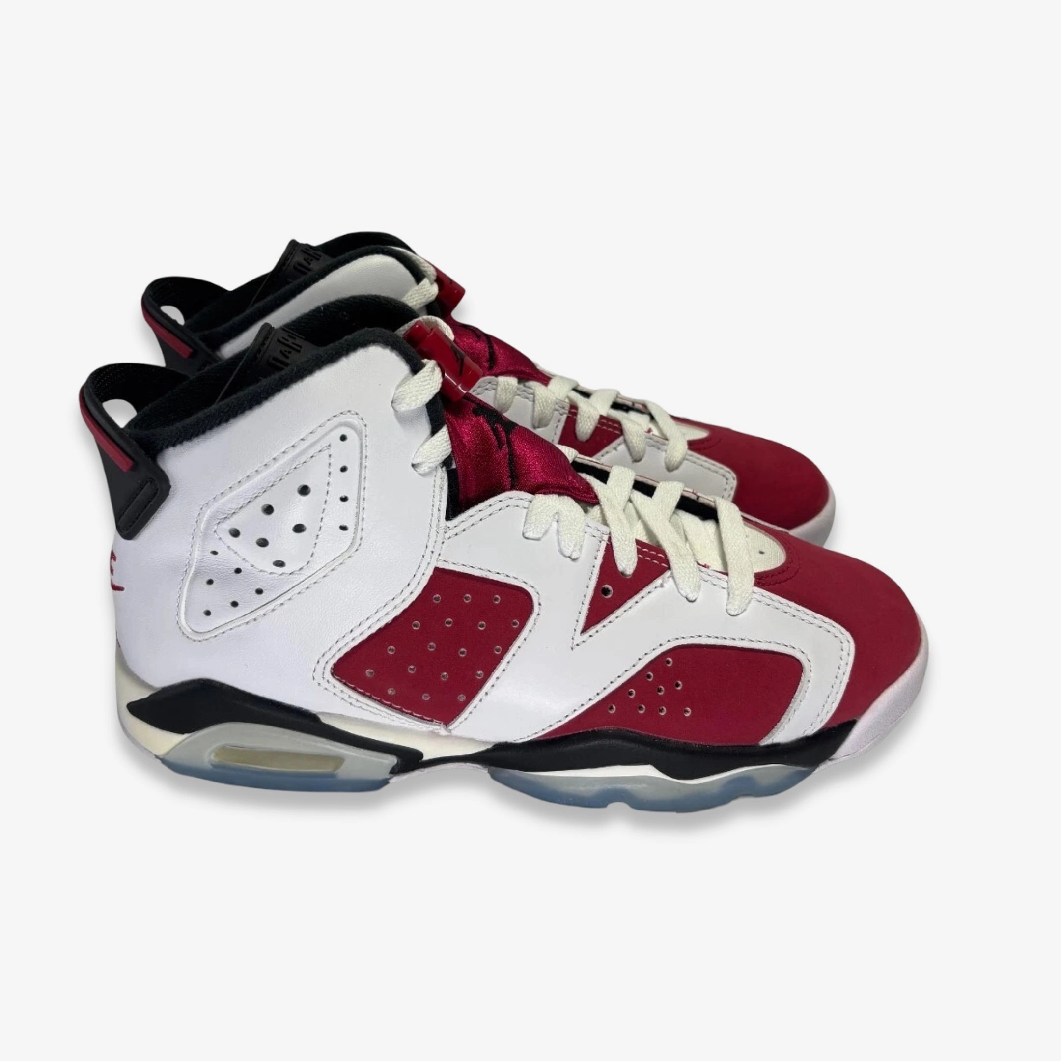 [NEW-CONDITIONAL: Size 5.5Y / 7W] (GS) Air Jordan 6 Retro 'Carmine' (2021) 384665-106 Air Jordan 6 Classic High-Top Sneakers