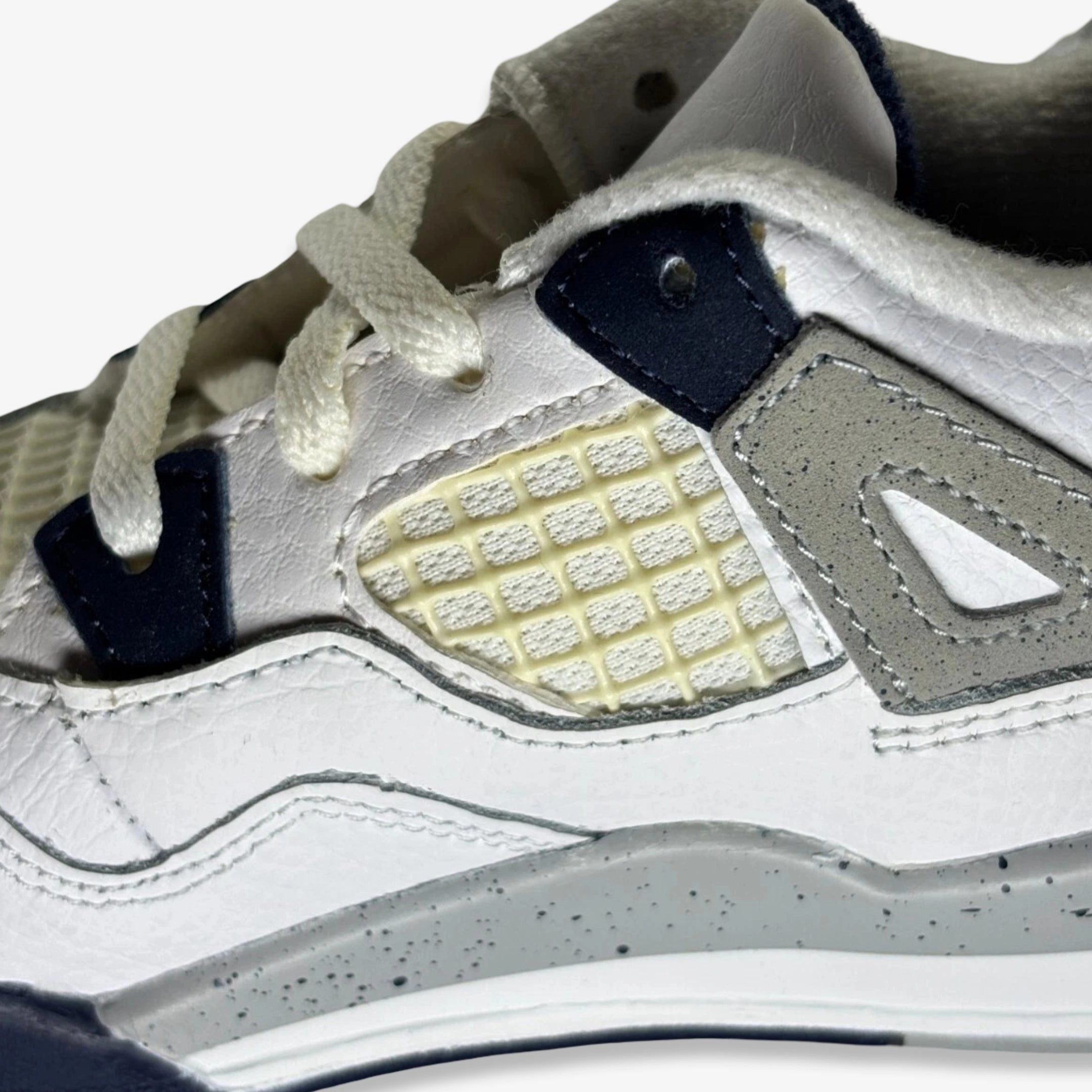 [NEW-CONDITIONAL: Size 9C] (TD) Air Jordan 4 Retro 'Midnight Navy' (2022) BQ7670-140 Air Jordan 4 Visible Air Unit Sneakers