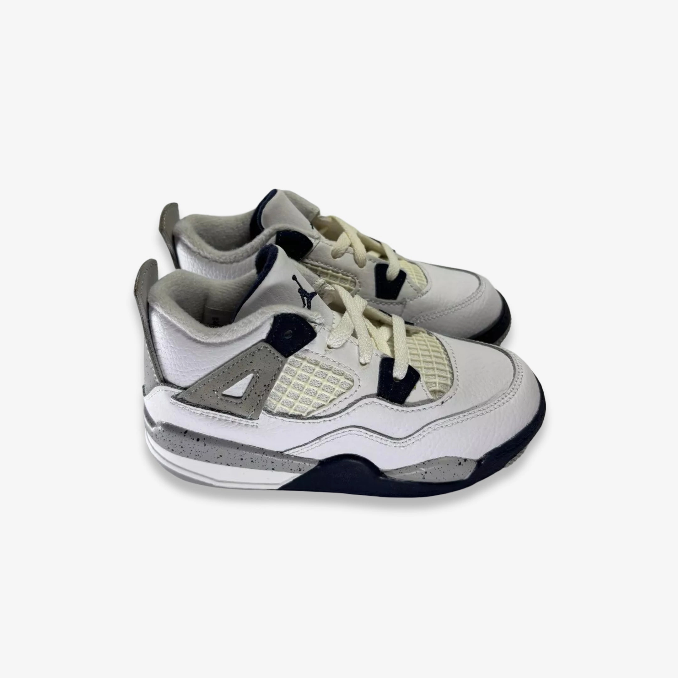 [NEW-CONDITIONAL: Size 9C] (TD) Air Jordan 4 Retro 'Midnight Navy' (2022) BQ7670-140 Air Jordan 4 Visible Air Unit Sneakers