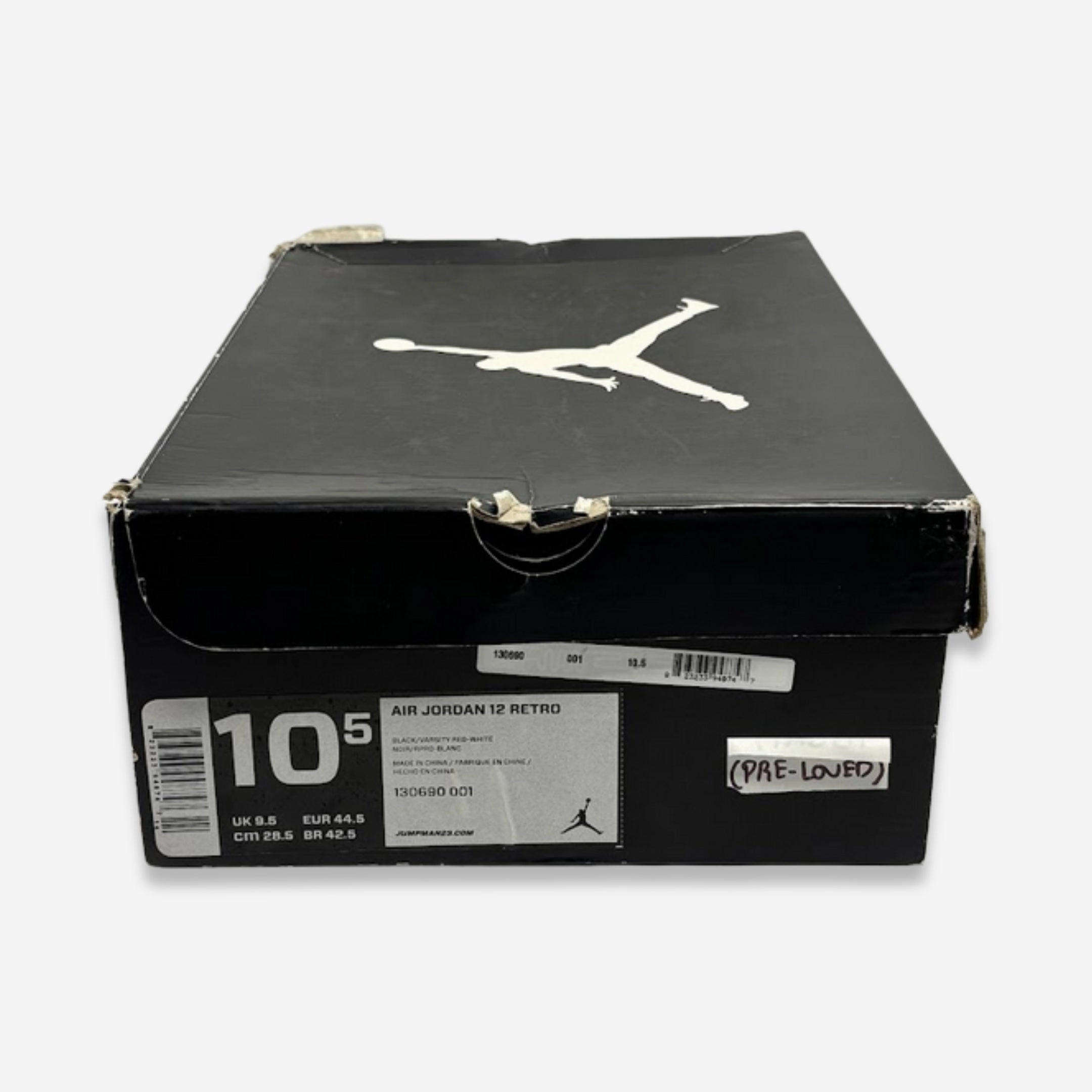 [PRE-LOVED: Size 10.5M / 12W] (Men's) Air Jordan 12 Retro 'Playoffs' (2012) 130690-001 Air Jordan 12 Game-Ready Sneakers