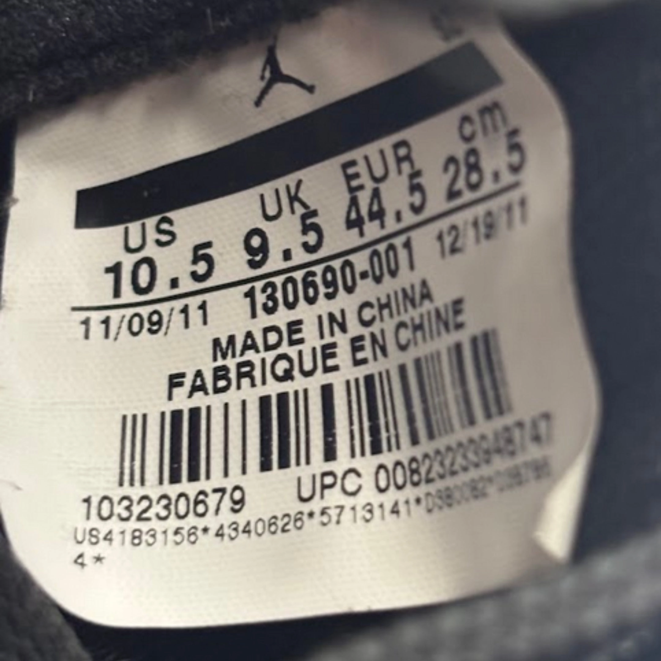 [PRE-LOVED: Size 10.5M / 12W] (Men's) Air Jordan 12 Retro 'Playoffs' (2012) 130690-001 Air Jordan 12 Game-Ready Sneakers