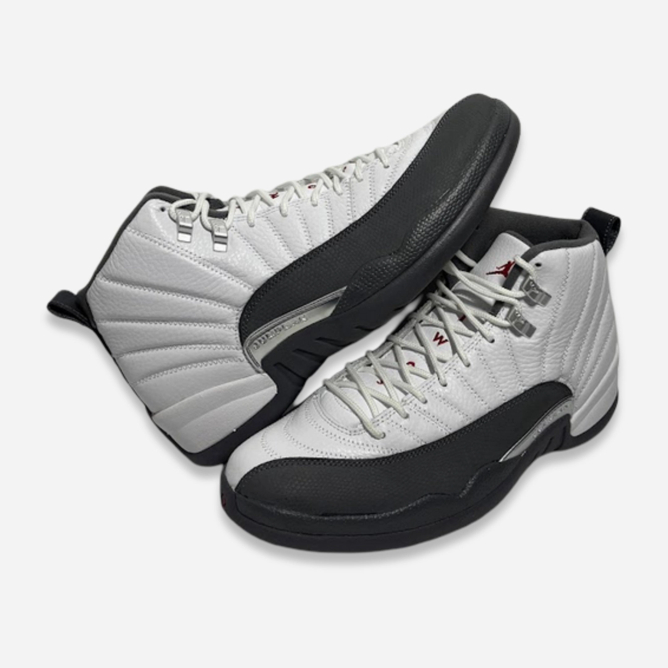 [PRE-LOVED: Size 10.5M / 12W] (Men's) Air Jordan 12 Retro 'White / Dark Grey' (2019) 130690-160 Air Jordan 12 performance sneakers for court