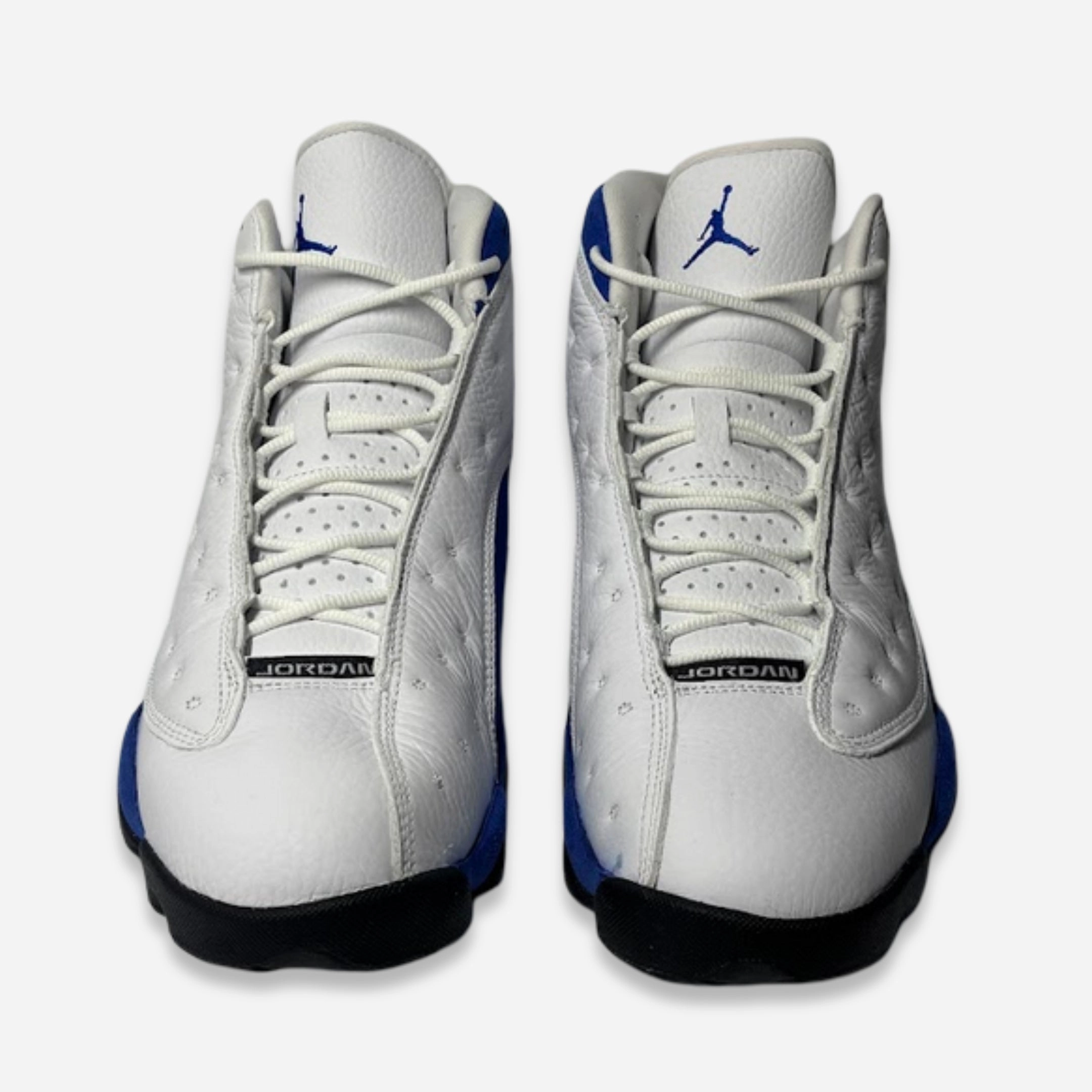 [PRE-LOVED: Size 10.5M / 12W] (Men's) Air Jordan 13 Retro 'White / Hyper Royal' (2018) 414571-117 Air Jordan 13 Bold Sole Basketball Shoes