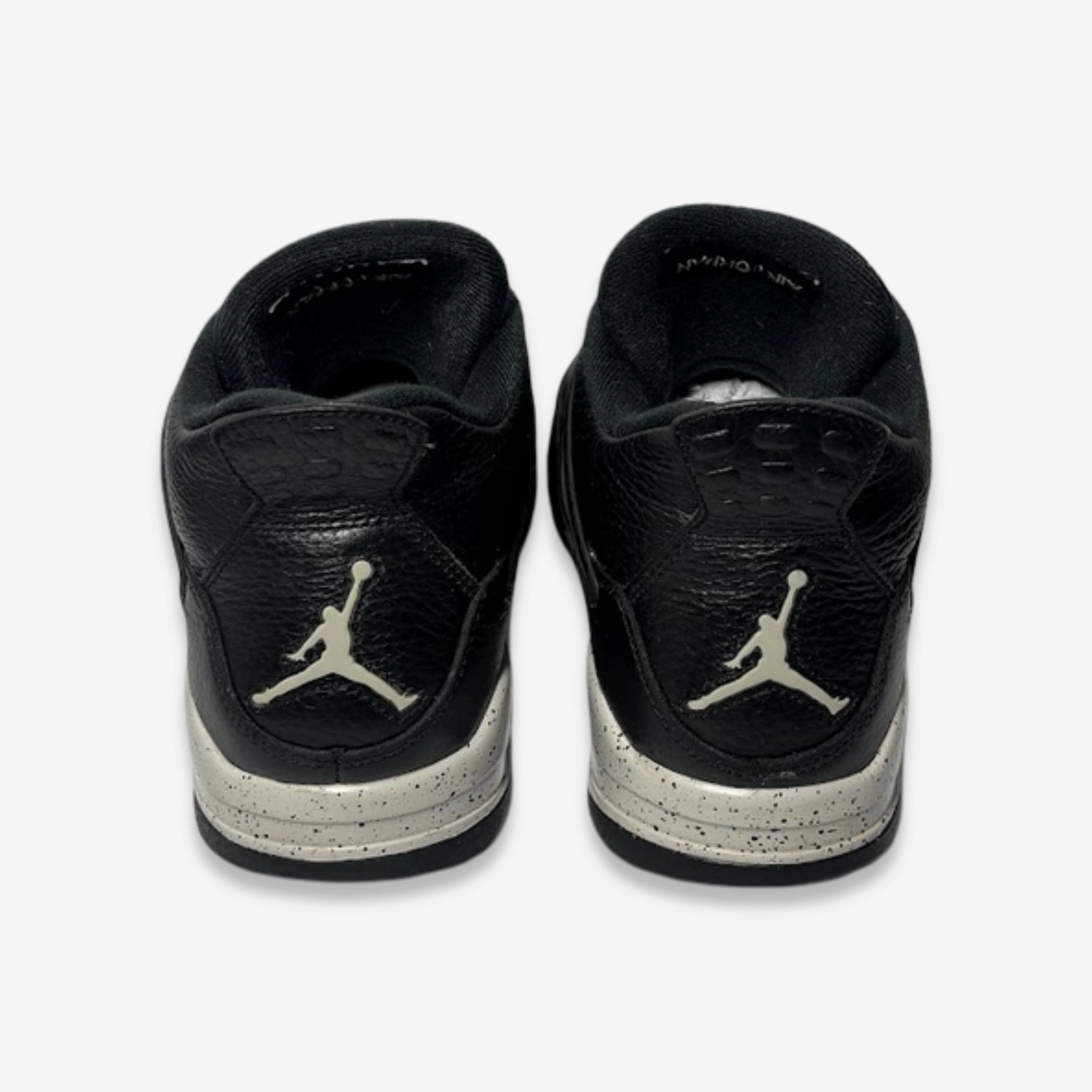 [PRE-LOVED: Size 10.5M / 12W] (Men's) Air Jordan 4 Retro LS 'Oreo' (2015) 314254-003 Air Jordan 4 Visible Air Unit Sneakers
