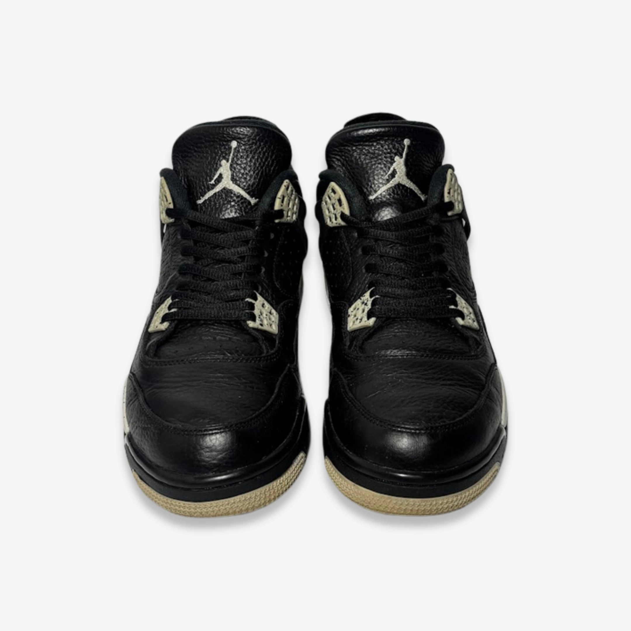 [PRE-LOVED: Size 10.5M / 12W] (Men's) Air Jordan 4 Retro LS 'Oreo' (2015) 314254-003 Air Jordan 4 Visible Air Unit Sneakers