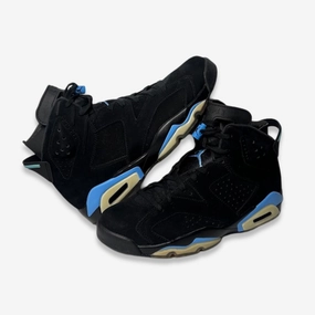 [PRE-LOVED: Size 10M / 11.5W] (Men's) Air Jordan 6 Retro 'Black / UNC University Blue' (2017) 384664-006 Air Jordan 6 high-top shoes for hoop fans