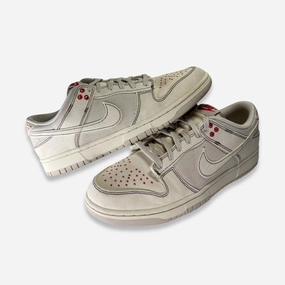 [PRE-LOVED: Size 12.5M / 14W] (Men's) Nike Dunk Low Retro SE 'Sashiko Denim Light Orewood Brown' (2023) DV0834-100 Dunk Low shoes