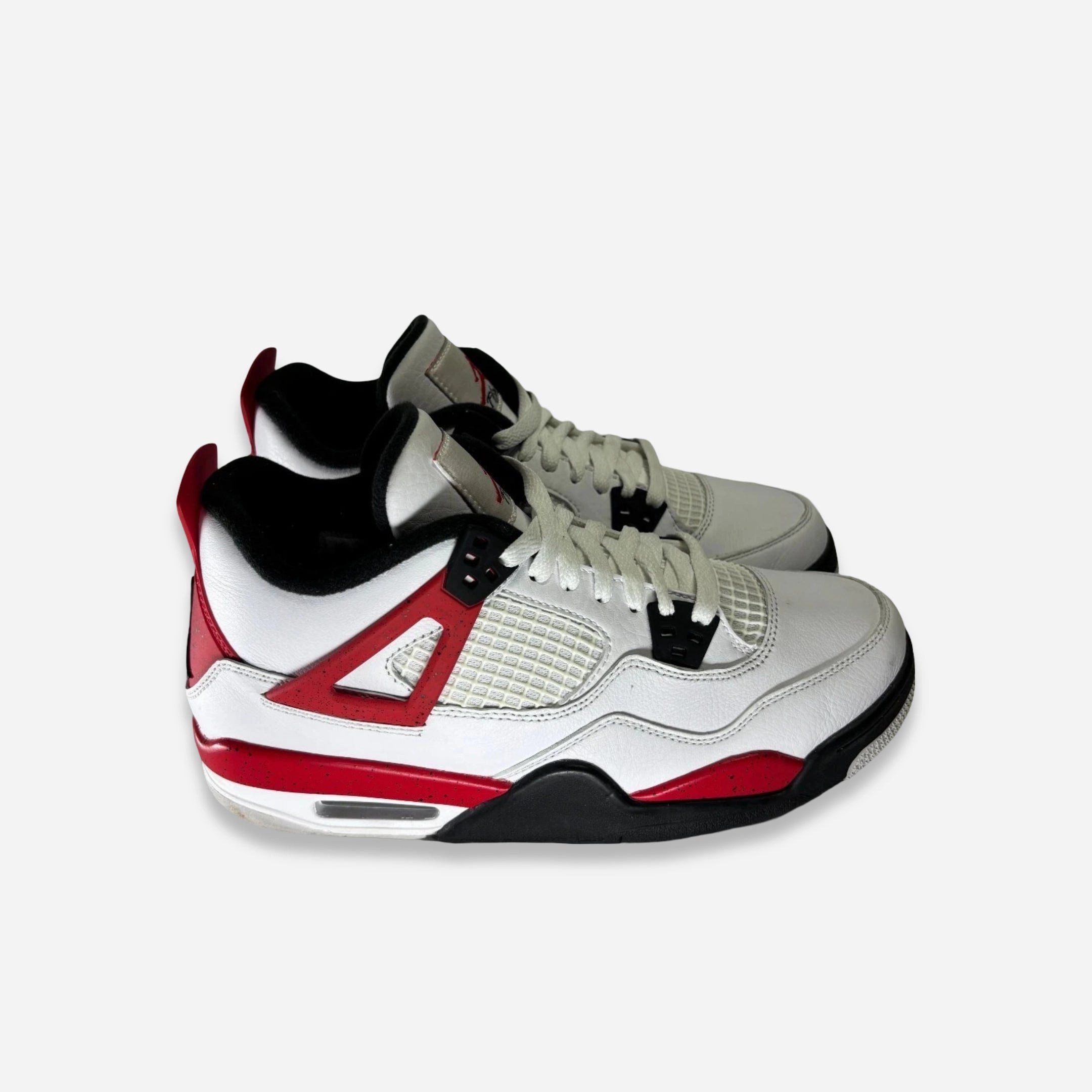 [PRE-LOVED: Size 7Y / 8.5W] (GS) Air Jordan 4 Retro 'Red Cement' (2023) 408452-161 Air Jordan 4 Visible Air Unit Sneakers