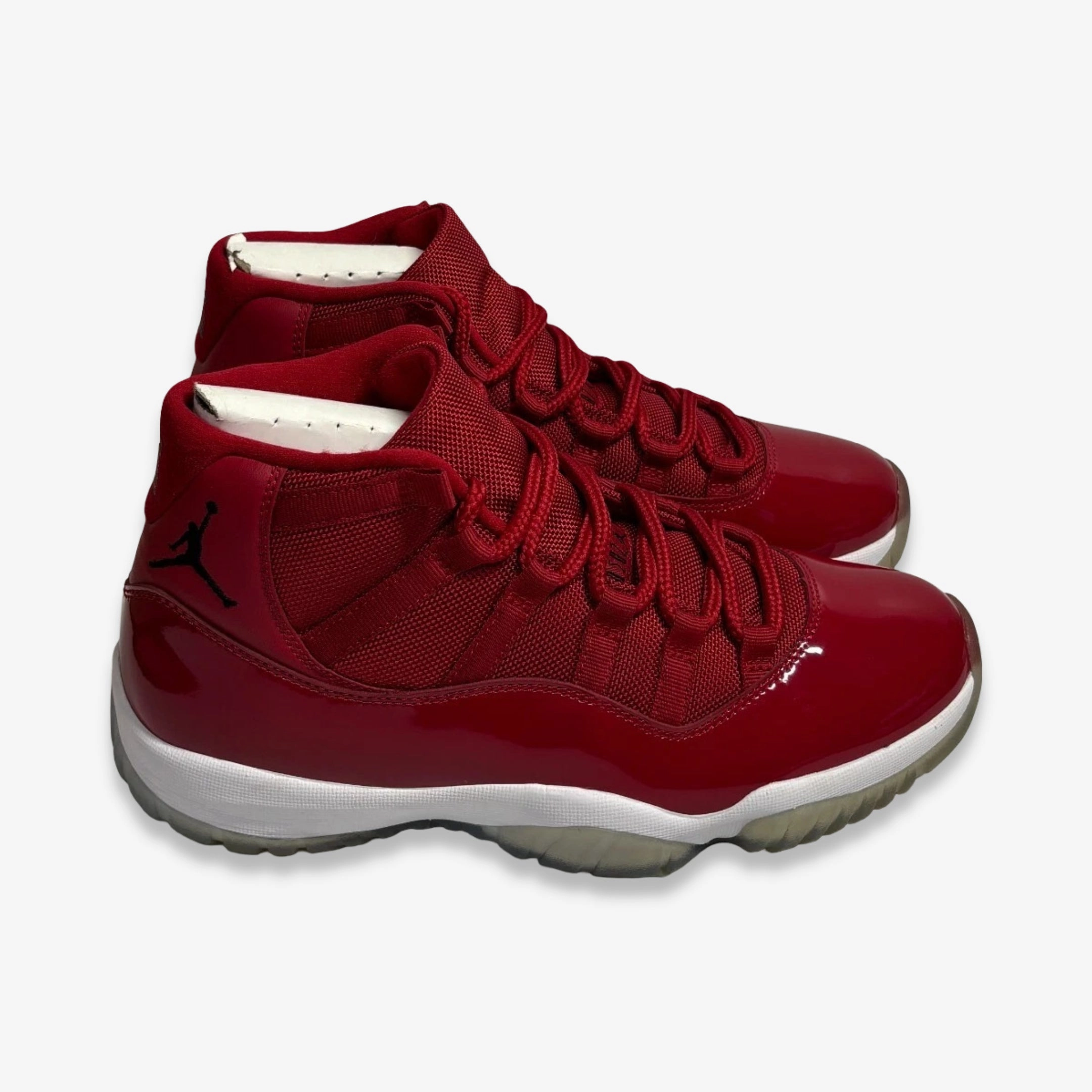 [PRE-LOVED: Size 8.5M / 10W] (Men's) Air Jordan 11 Retro 'Win Like 96' (2017) 378037-623 Air Jordan 11 Patent Basketball Shoes