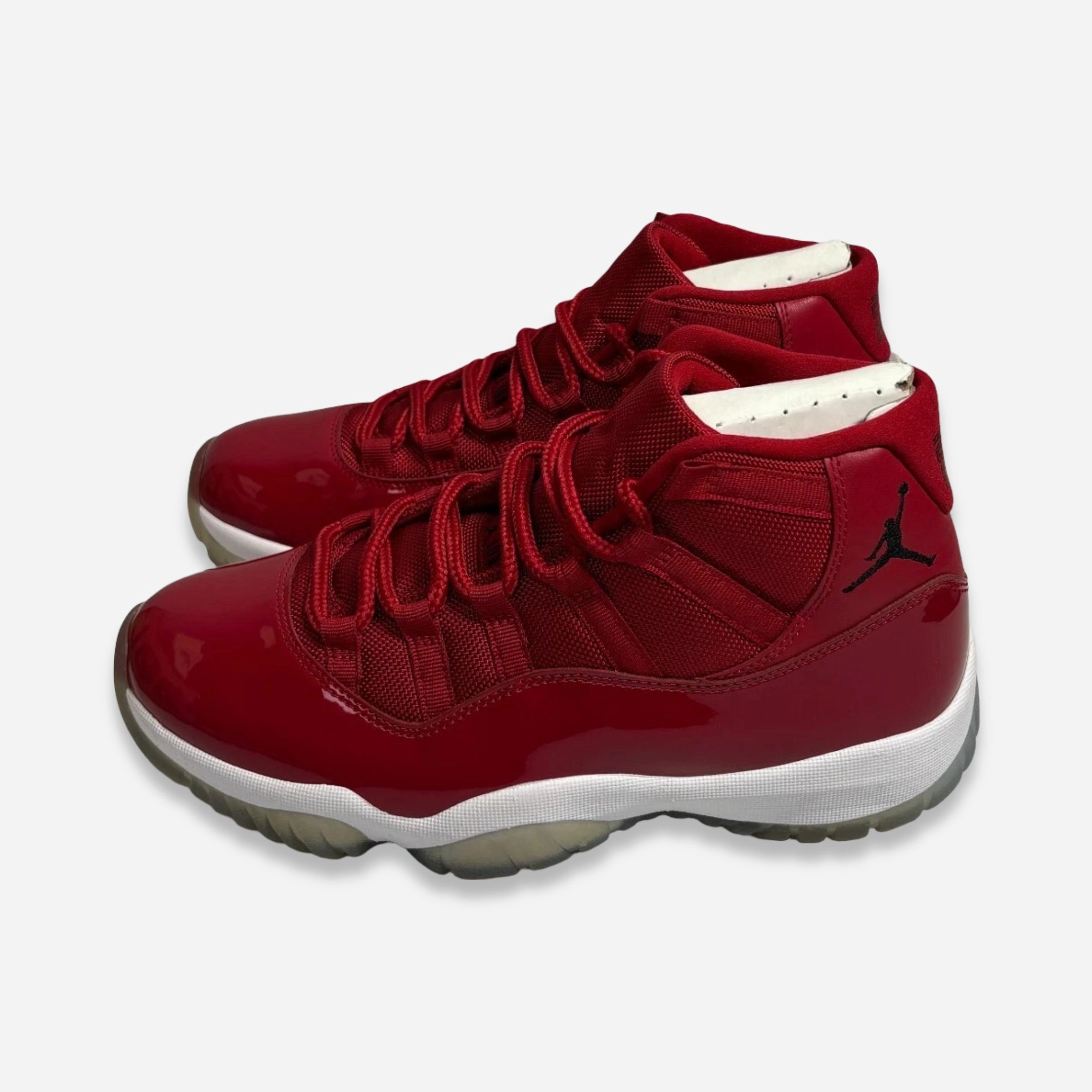[PRE-LOVED: Size 8.5M / 10W] (Men's) Air Jordan 11 Retro 'Win Like 96' (2017) 378037-623 Air Jordan 11 Patent Basketball Shoes