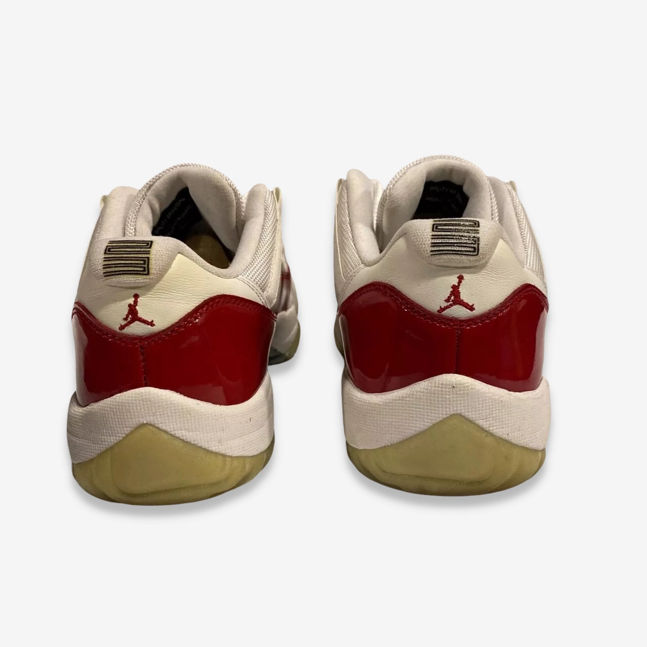 [PRE-LOVED: Size 8.5M / 10W] (Men's) Air Jordan 11 Retro Low 'Cherry' (2016) 528895-102 Air Jordan 11 Patent Basketball Shoes