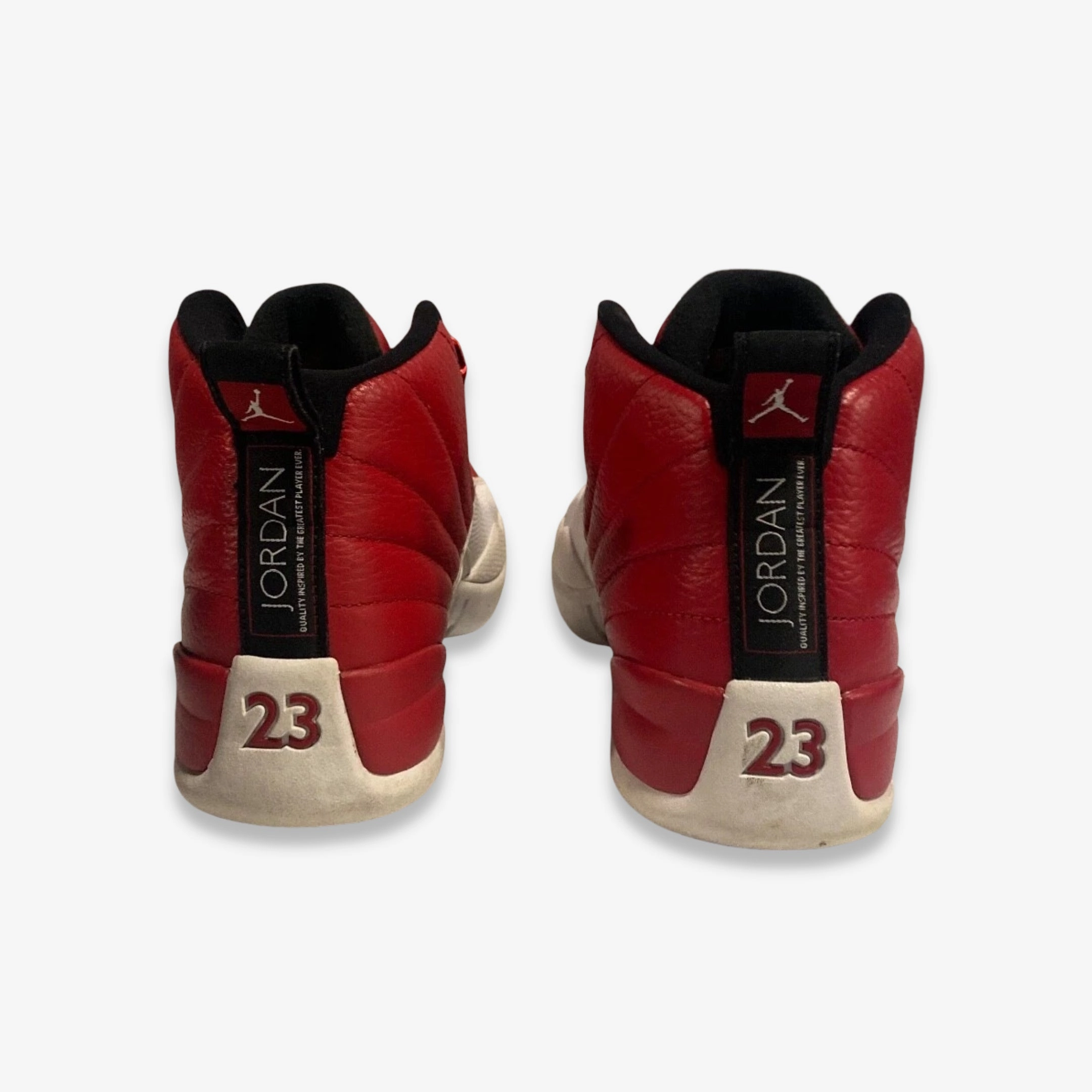 [PRE-LOVED: Size 8.5M / 10W] (Men's) Air Jordan 12 Retro 'Gym Red / White' (2016) 130690-600 Air Jordan 12 Game-Ready Sneakers