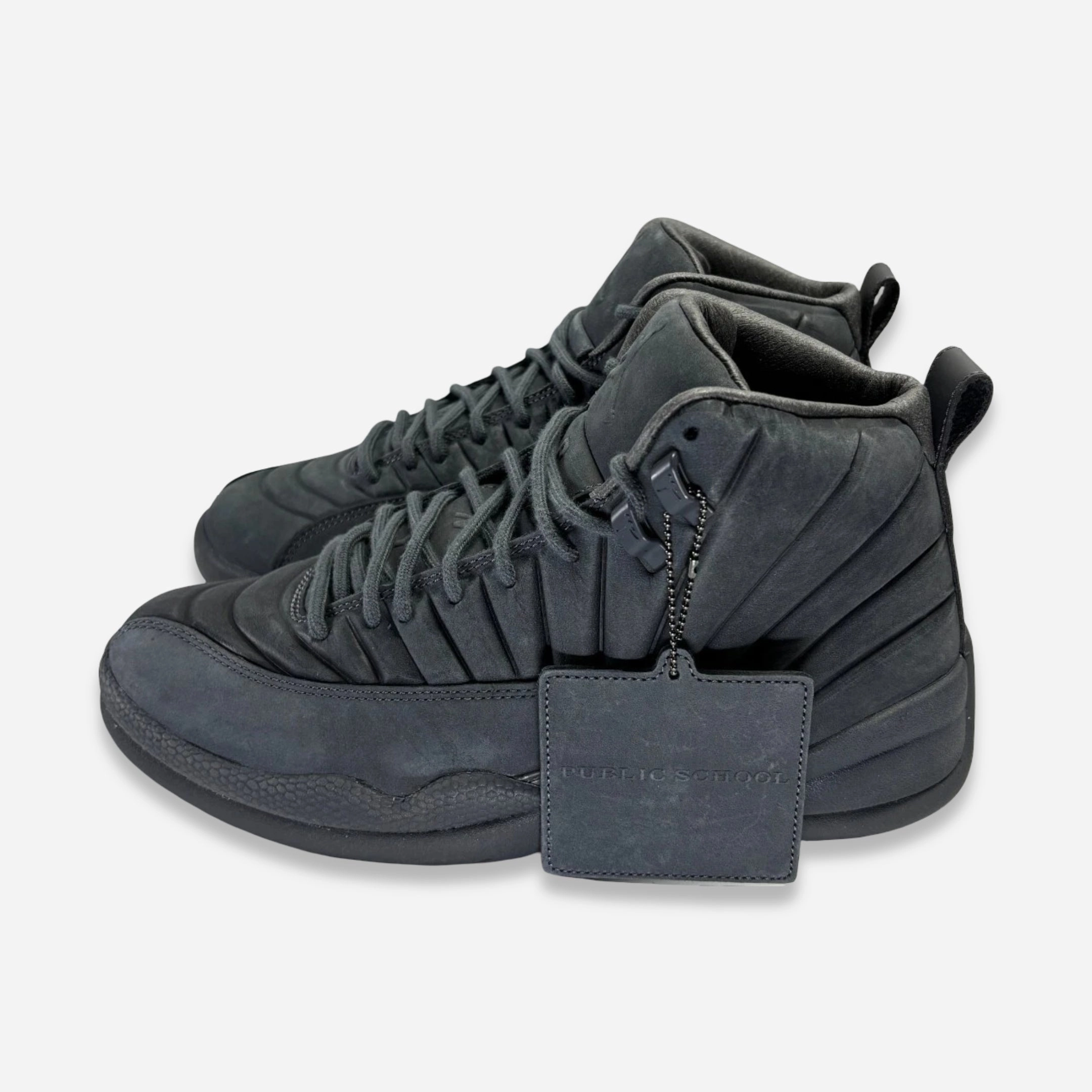 [PRE-LOVED: Size 8.5M / 10W] (Men's) Air Jordan 12 Retro x PSNY 'Dark Grey' (2015) 130690-003 Air Jordan 12 Game-Ready Sneakers