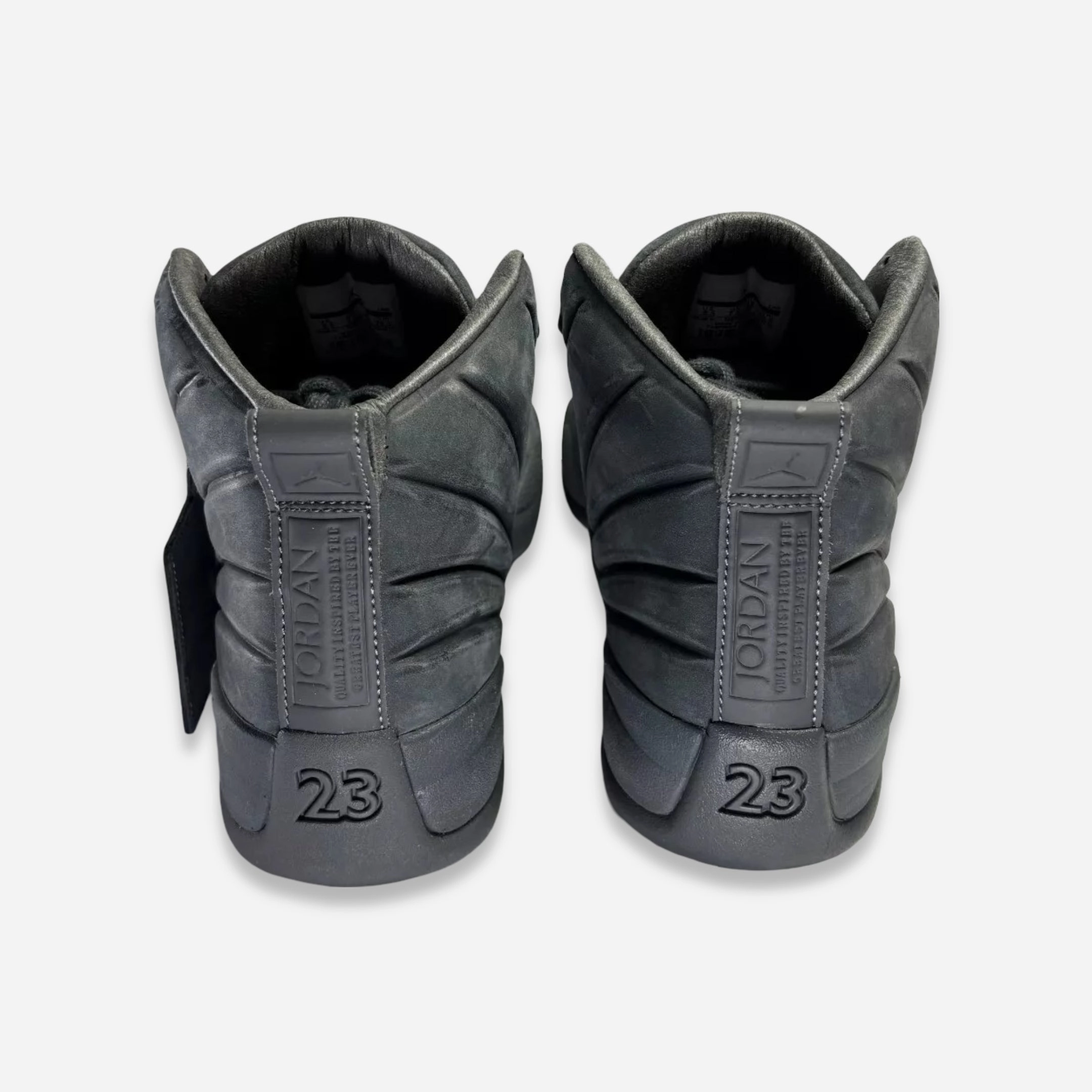 [PRE-LOVED: Size 8.5M / 10W] (Men's) Air Jordan 12 Retro x PSNY 'Dark Grey' (2015) 130690-003 Air Jordan 12 Game-Ready Sneakers