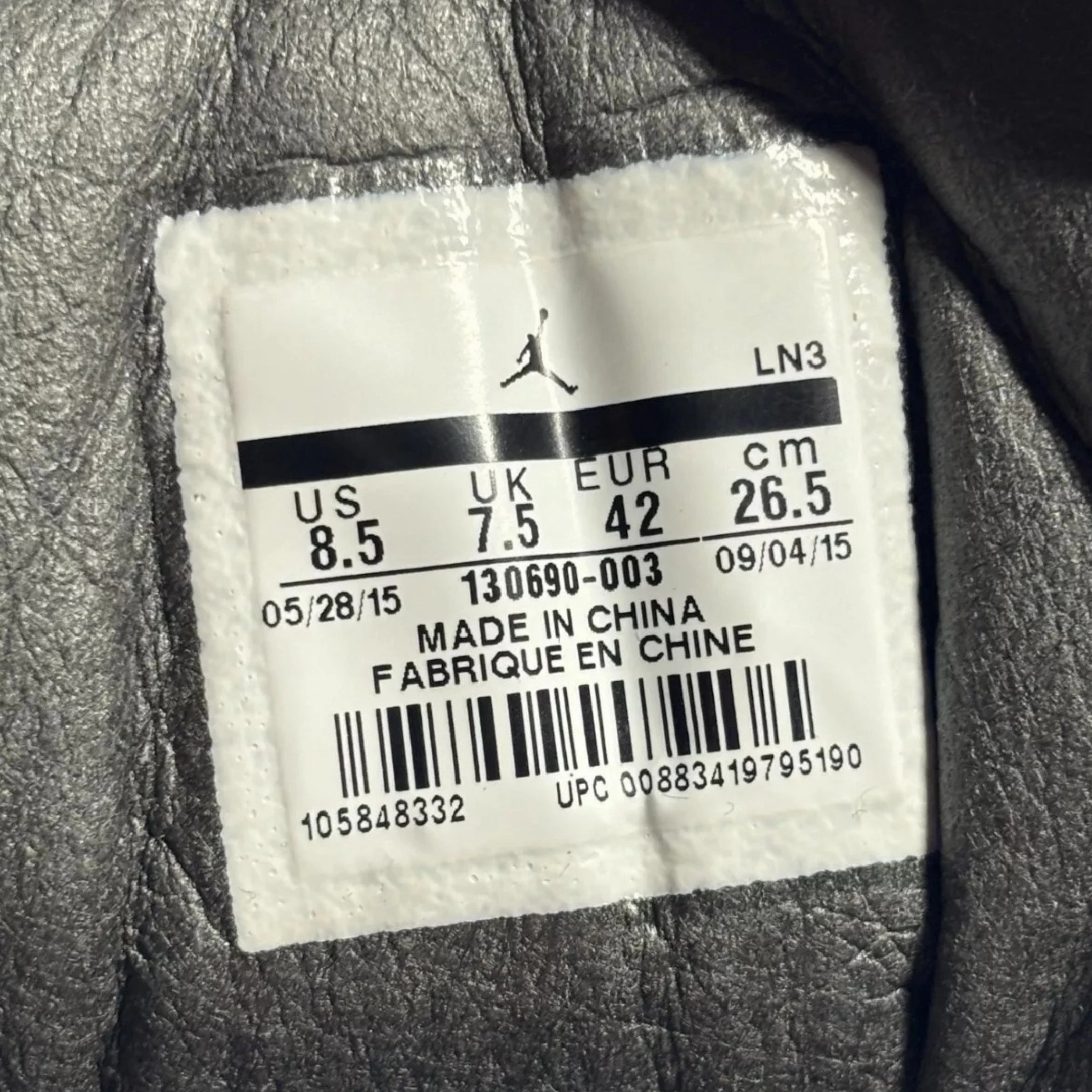[PRE-LOVED: Size 8.5M / 10W] (Men's) Air Jordan 12 Retro x PSNY 'Dark Grey' (2015) 130690-003 Air Jordan 12 Game-Ready Sneakers