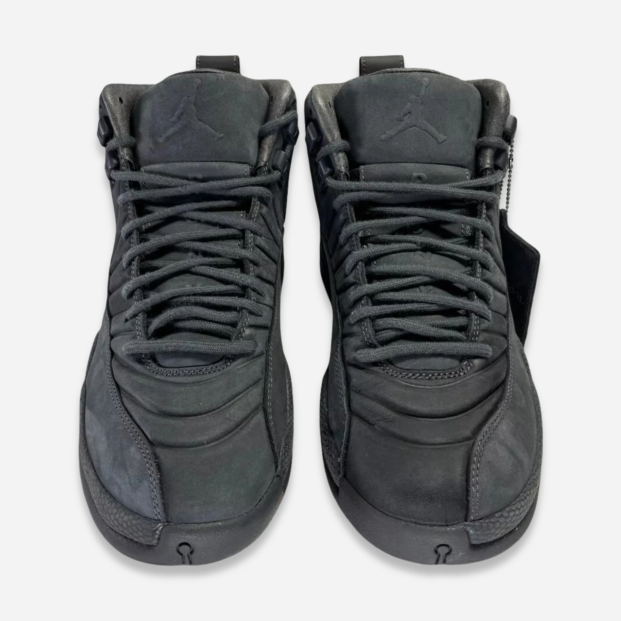 [PRE-LOVED: Size 8.5M / 10W] (Men's) Air Jordan 12 Retro x PSNY 'Dark Grey' (2015) 130690-003 Air Jordan 12 Game-Ready Sneakers