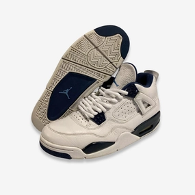 [PRE-LOVED: Size 8.5M / 10W] (Men's) Air Jordan 4 Retro LS 'Columbia' (2015) 314254-107 Air Jordan 4 sneakers with visible air unit