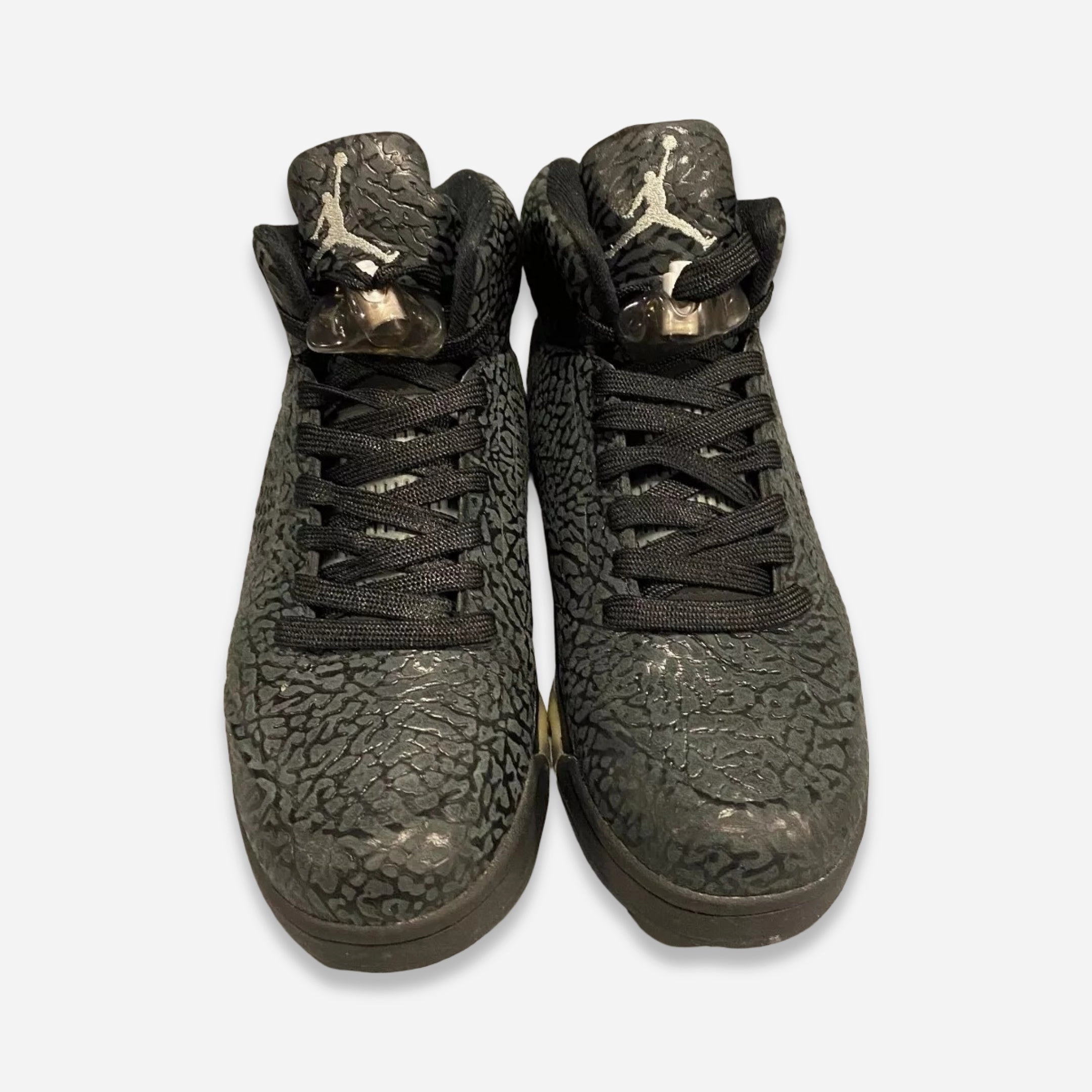 [PRE-LOVED: Size 8.5M / 10W] (Men's) Air Jordan 5 Retro 3Lab5 'Metallic Silver' (2014) 599581-003 Air Jordan 5 Mesh Panel Basketball Shoes