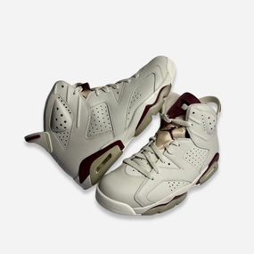 [PRE-LOVED: Size 8.5M / 10W] (Men's) Air Jordan 6 Retro OG 'Maroon' (2015) 384664-116 Air Jordan 6 high-top shoes for hoop fans