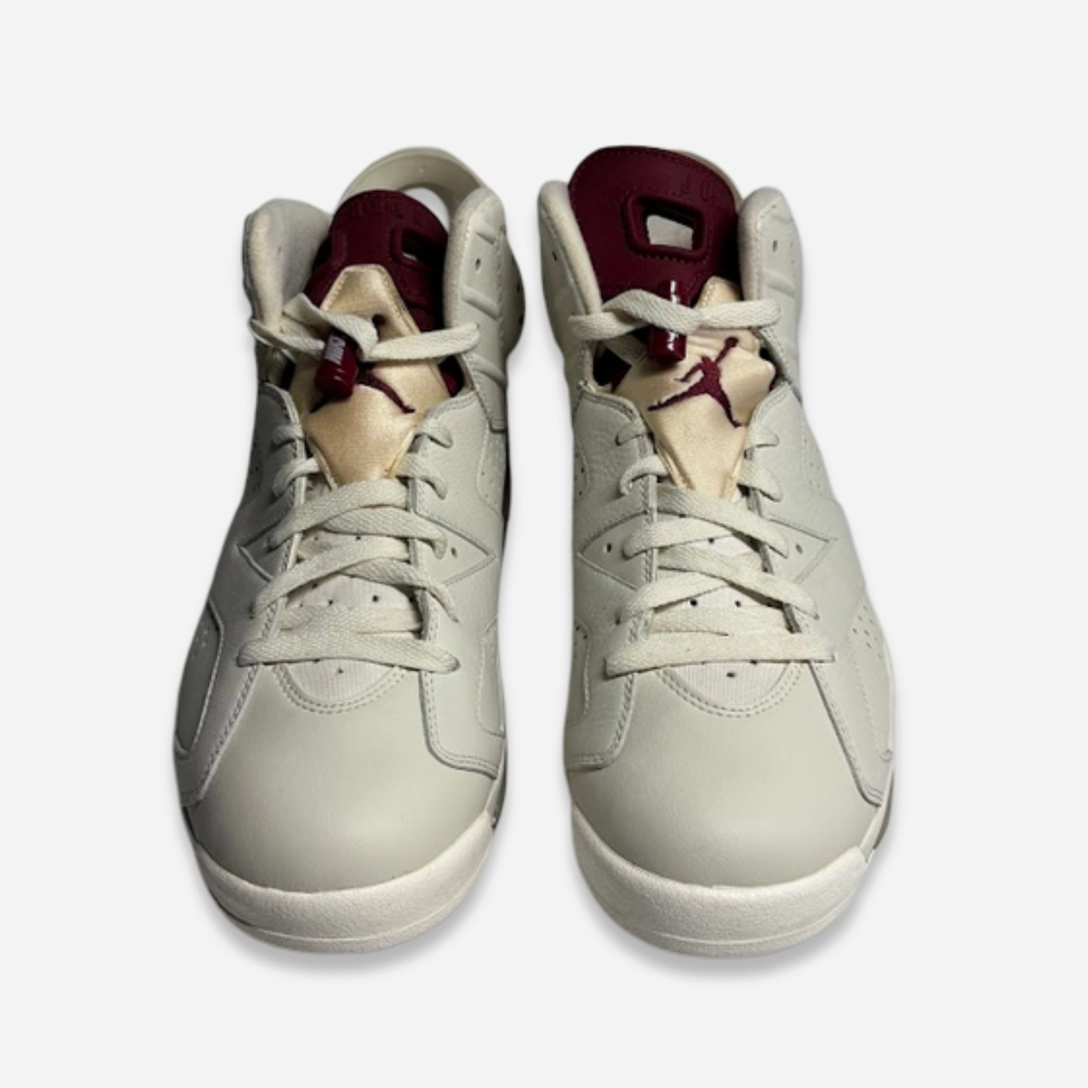 [PRE-LOVED: Size 8.5M / 10W] (Men's) Air Jordan 6 Retro OG 'Maroon' (2015) 384664-116 Air Jordan 6 Classic High-Top Sneakers