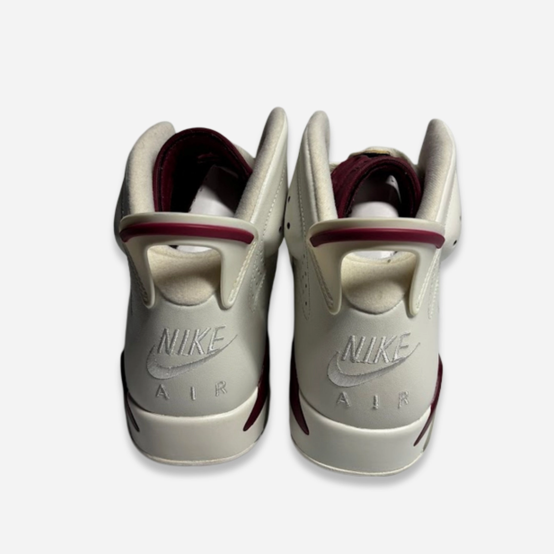 [PRE-LOVED: Size 8.5M / 10W] (Men's) Air Jordan 6 Retro OG 'Maroon' (2015) 384664-116 Air Jordan 6 Classic High-Top Sneakers