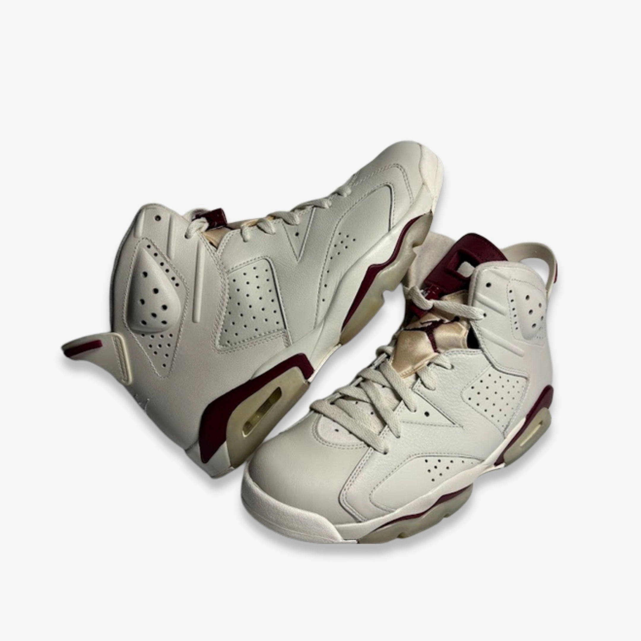 [PRE-LOVED: Size 8.5M / 10W] (Men's) Air Jordan 6 Retro OG 'Maroon' (2015) 384664-116 Air Jordan 6 high-top shoes for hoop fans