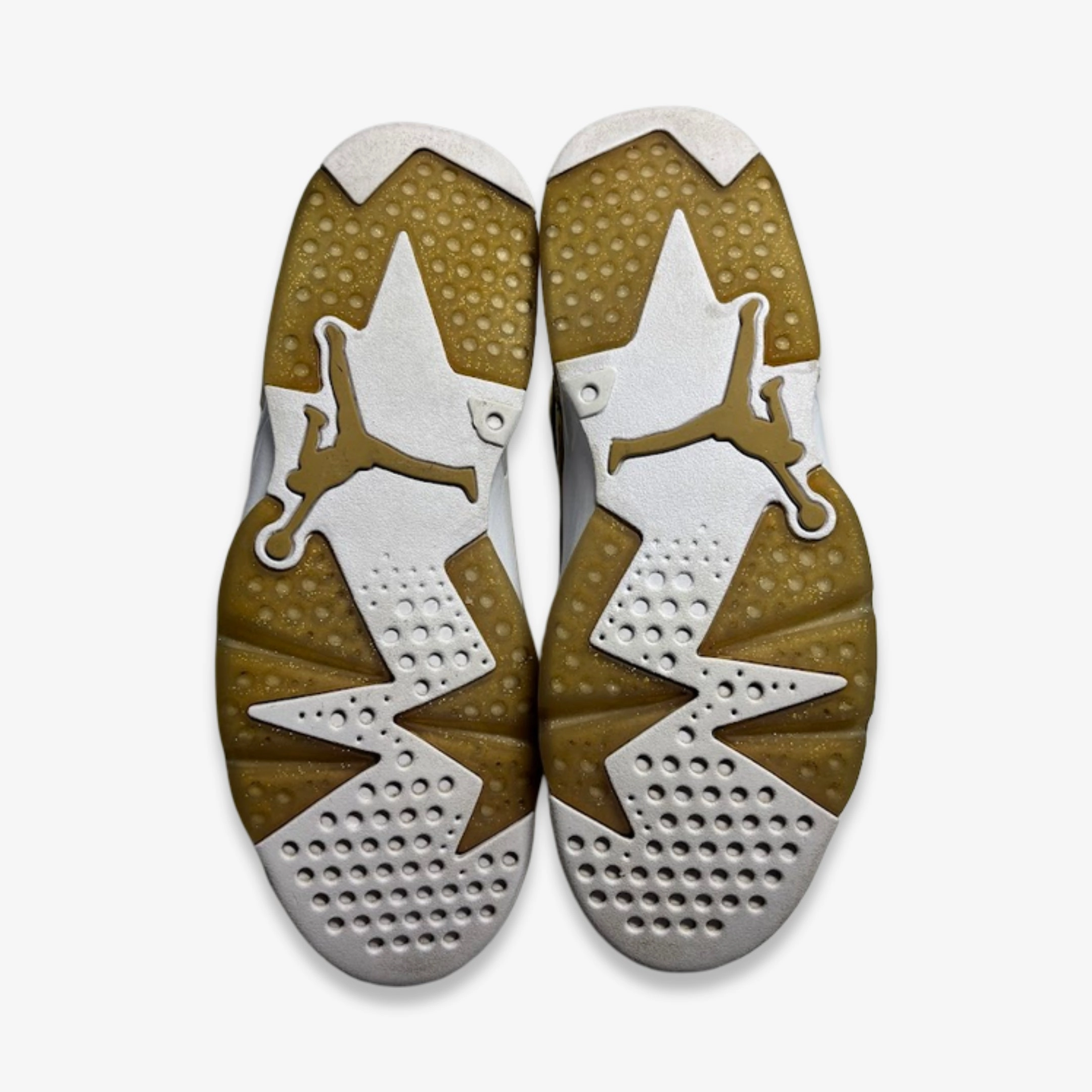 [PRE-LOVED: Size 8.5M / 10W] (Men's) Air Jordan 6 Retro Pinnacle 'Metallic Gold' (2016) 854271-730 Air Jordan 6 Classic High-Top Sneakers