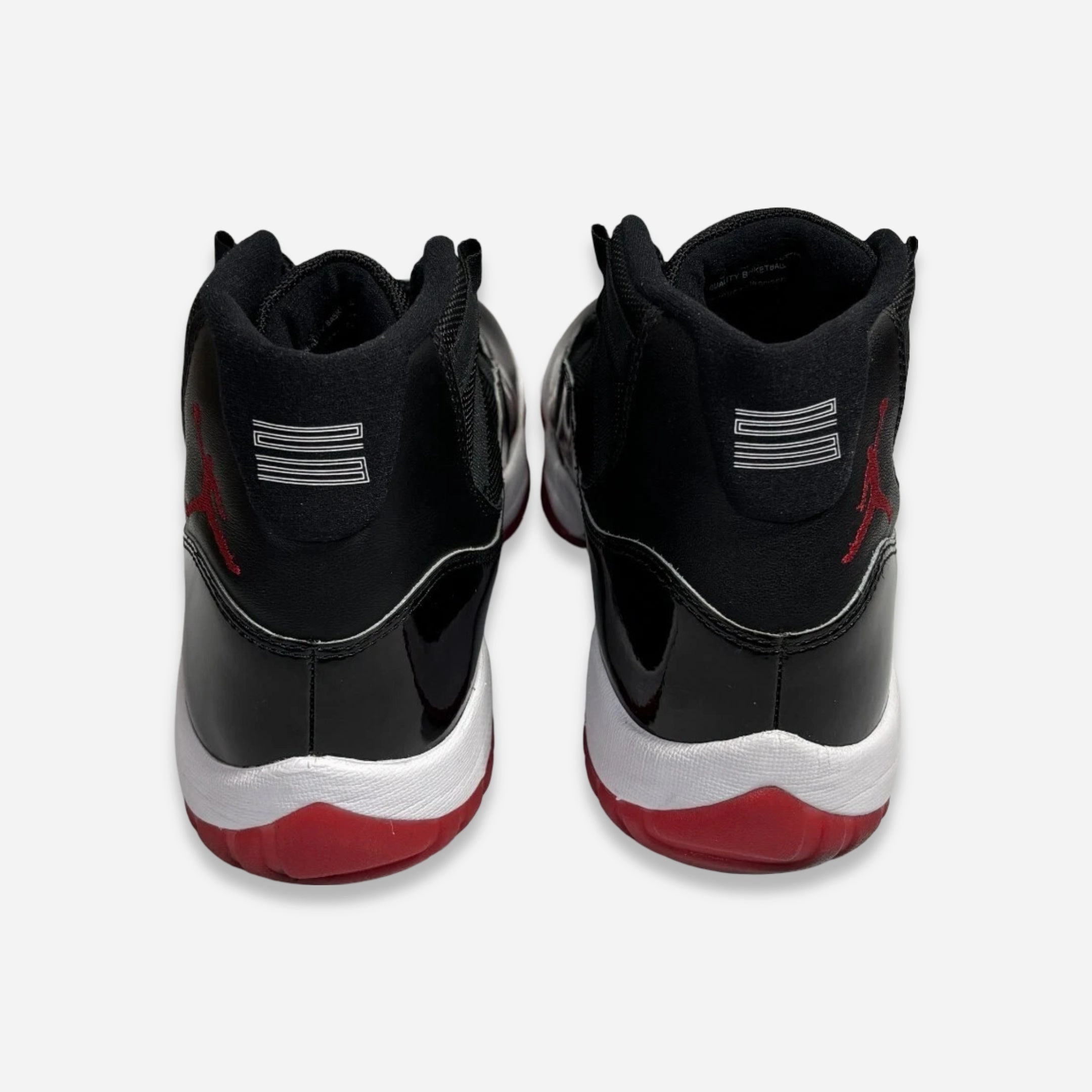 [PRE-LOVED: Size 9M / 10.5W] (Men's) Air Jordan 11 Retro 'Playoffs / Bred' (2019) 378037-061 Air Jordan 11 Patent Basketball Shoes
