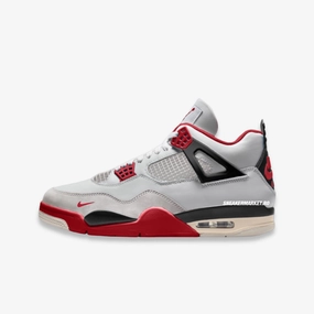 *PRE-ORDER* (Men's) Air Jordan 4 Retro OG SP x Nigel Sylvester 'Vintage Fire Red' (2025) Air Jordan 4 sneakers with visible air unit