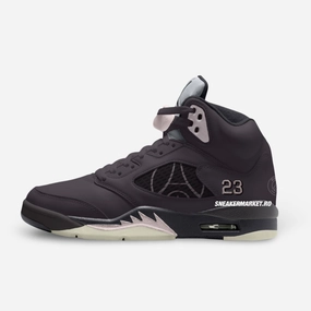 *PRE-ORDER* (Men's) Air Jordan 5 Retro x PSG 'Off Noir' (2025) HQ3004-001 Air Jordan 5 shoes with mesh panel details