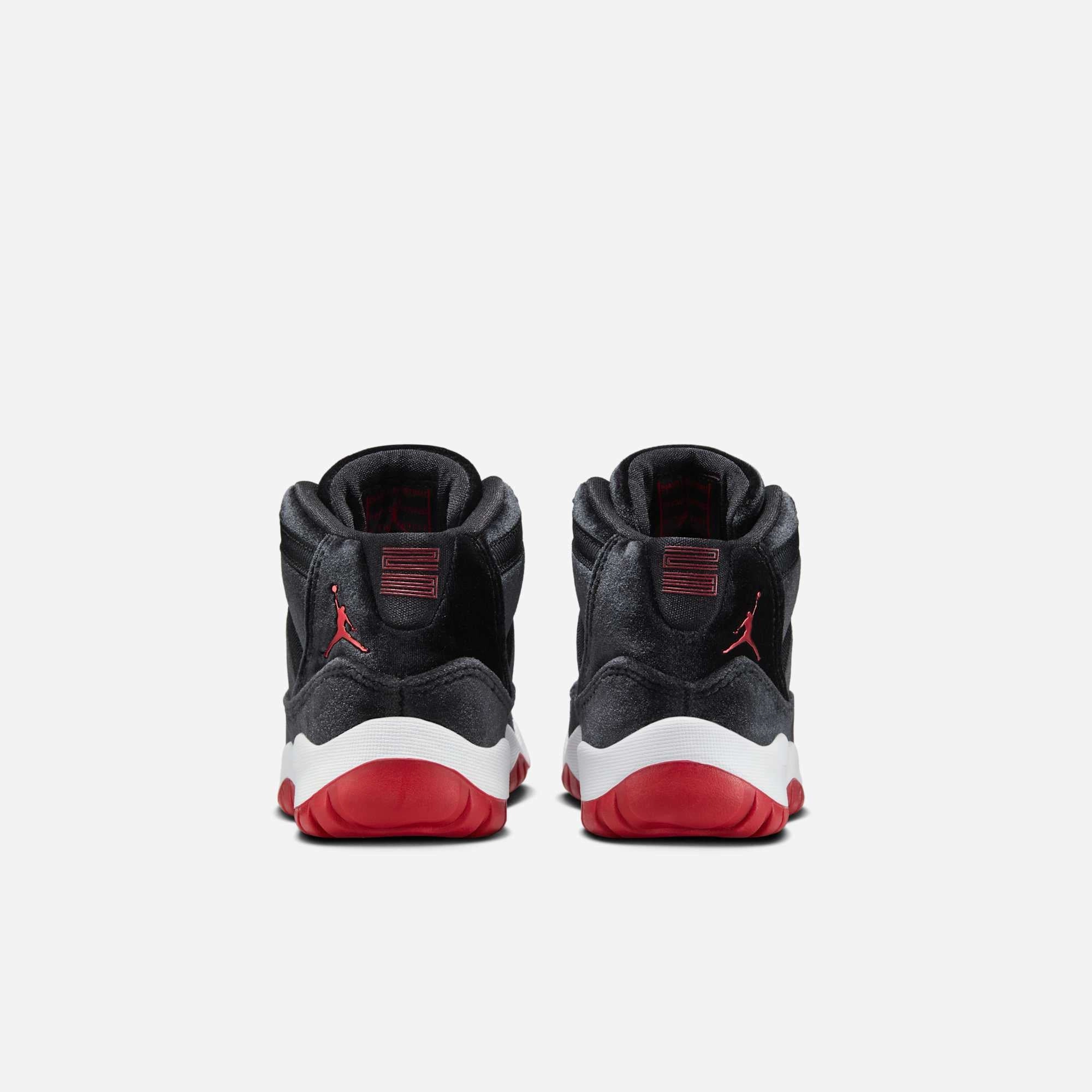 (PS) Air Jordan 11 Retro 'Bred Velvet' (2024) HF7807-061 Air Jordan 11 Patent Basketball Shoes