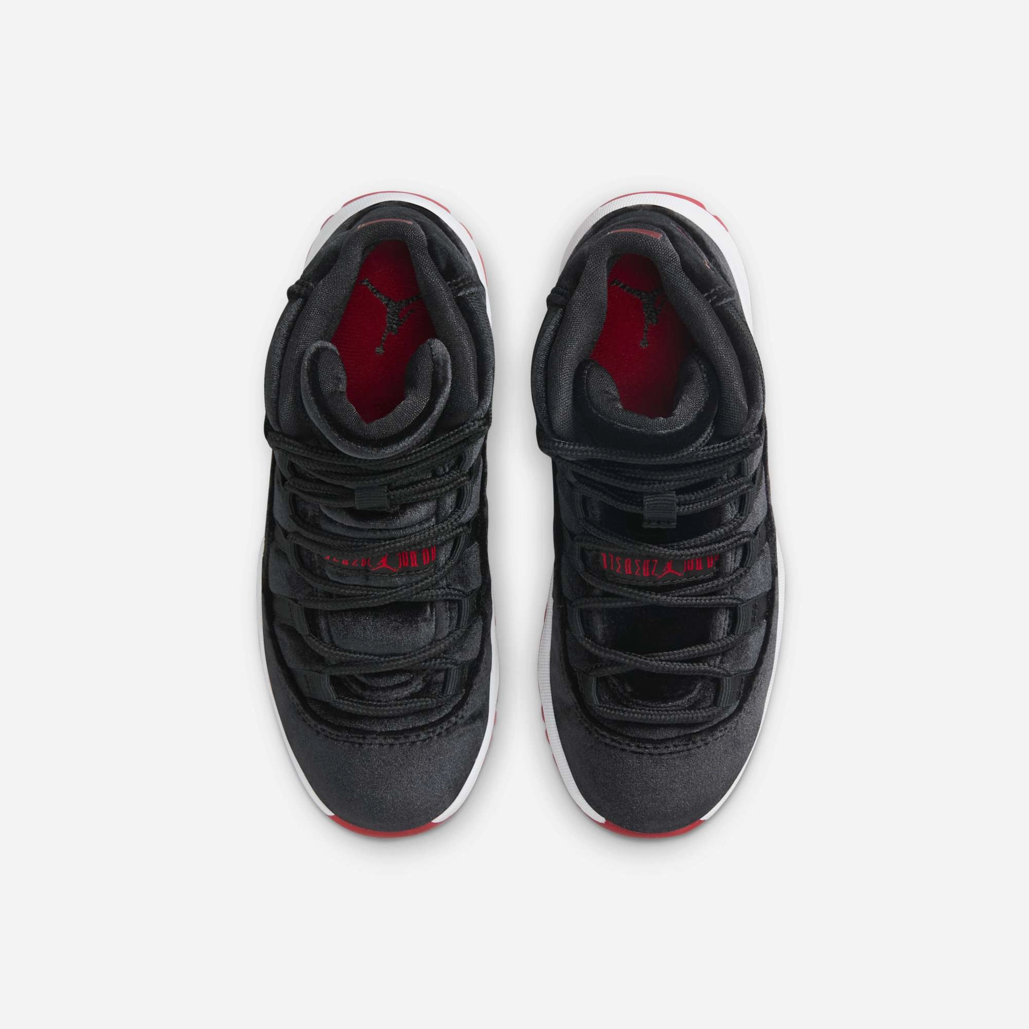 (PS) Air Jordan 11 Retro 'Bred Velvet' (2024) HF7807-061 Air Jordan 11 Patent Basketball Shoes