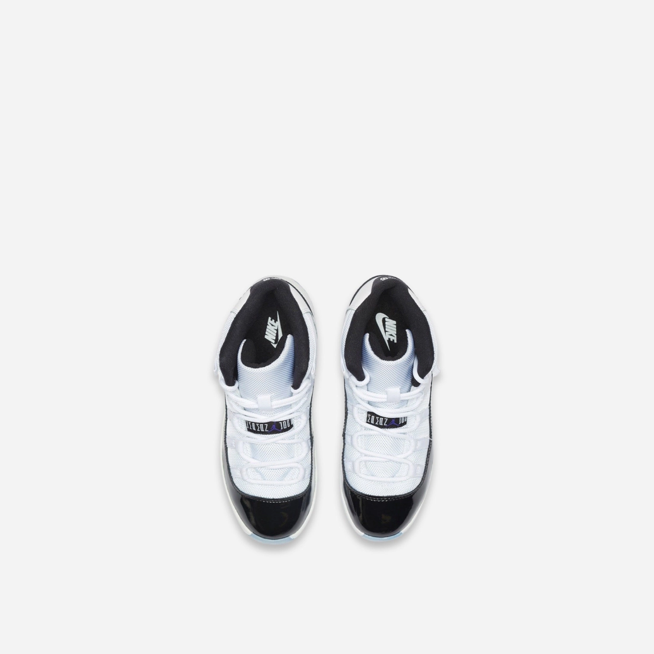 (PS) Air Jordan 11 Retro 'Concord' (2018) 378039-100 Air Jordan 11 Patent Basketball Shoes