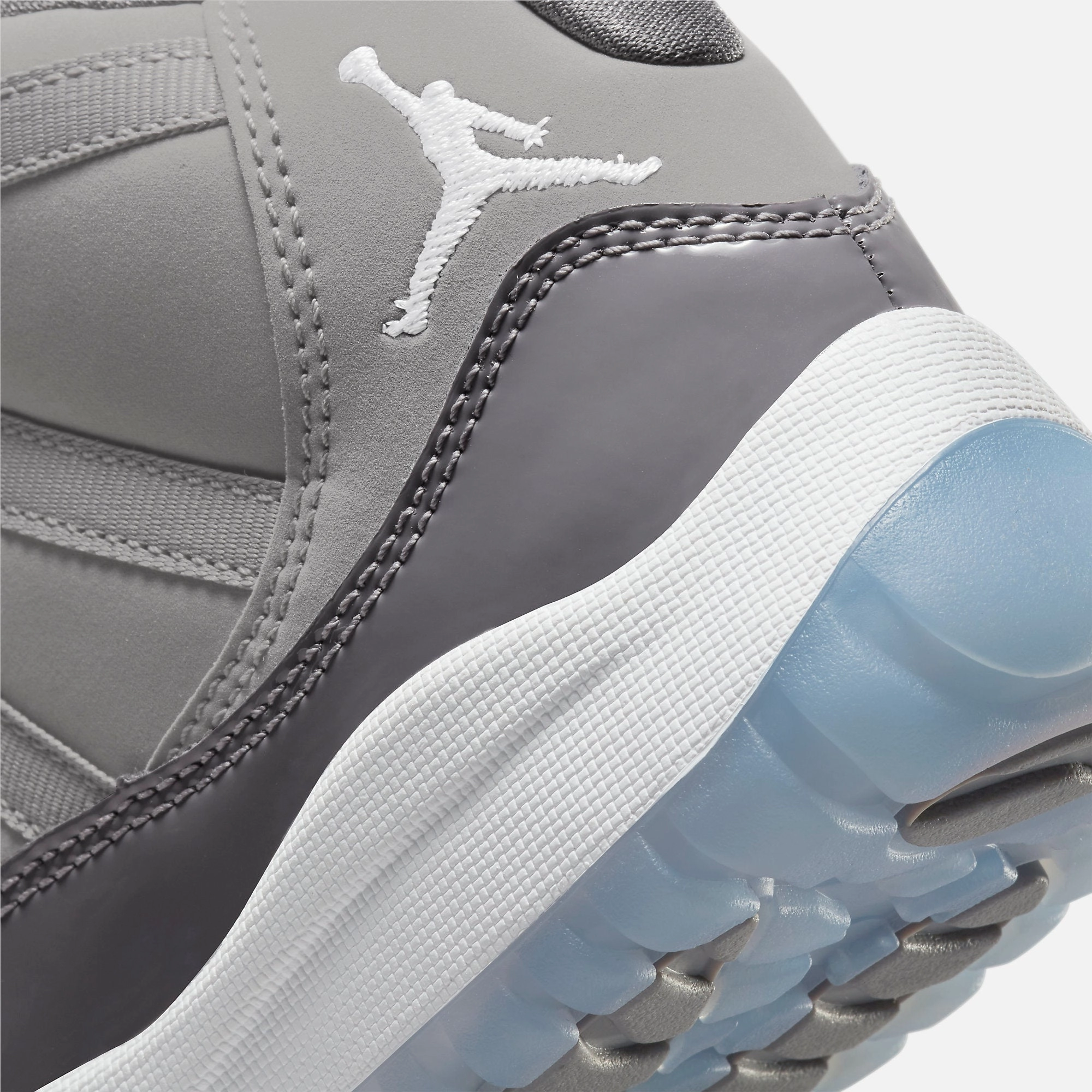 (PS) Air Jordan 11 Retro 'Cool Grey' (2021) 378039-005 Air Jordan 11 Patent Basketball Shoes