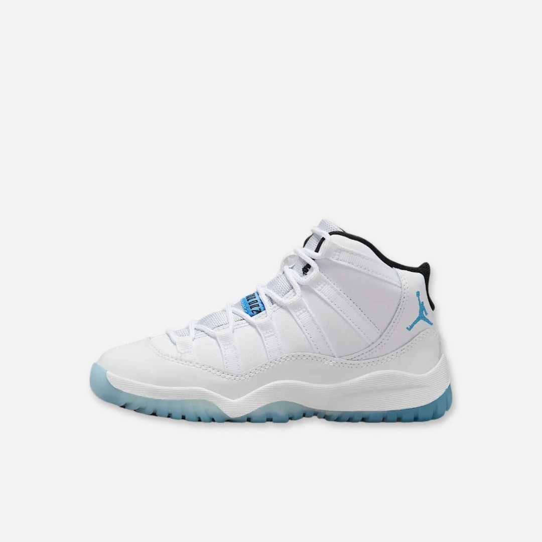 (PS) Air Jordan 11 Retro 'Legend Blue / Columbia' (2024) 378039-104 Air Jordan 11 basketball shoes with patent look