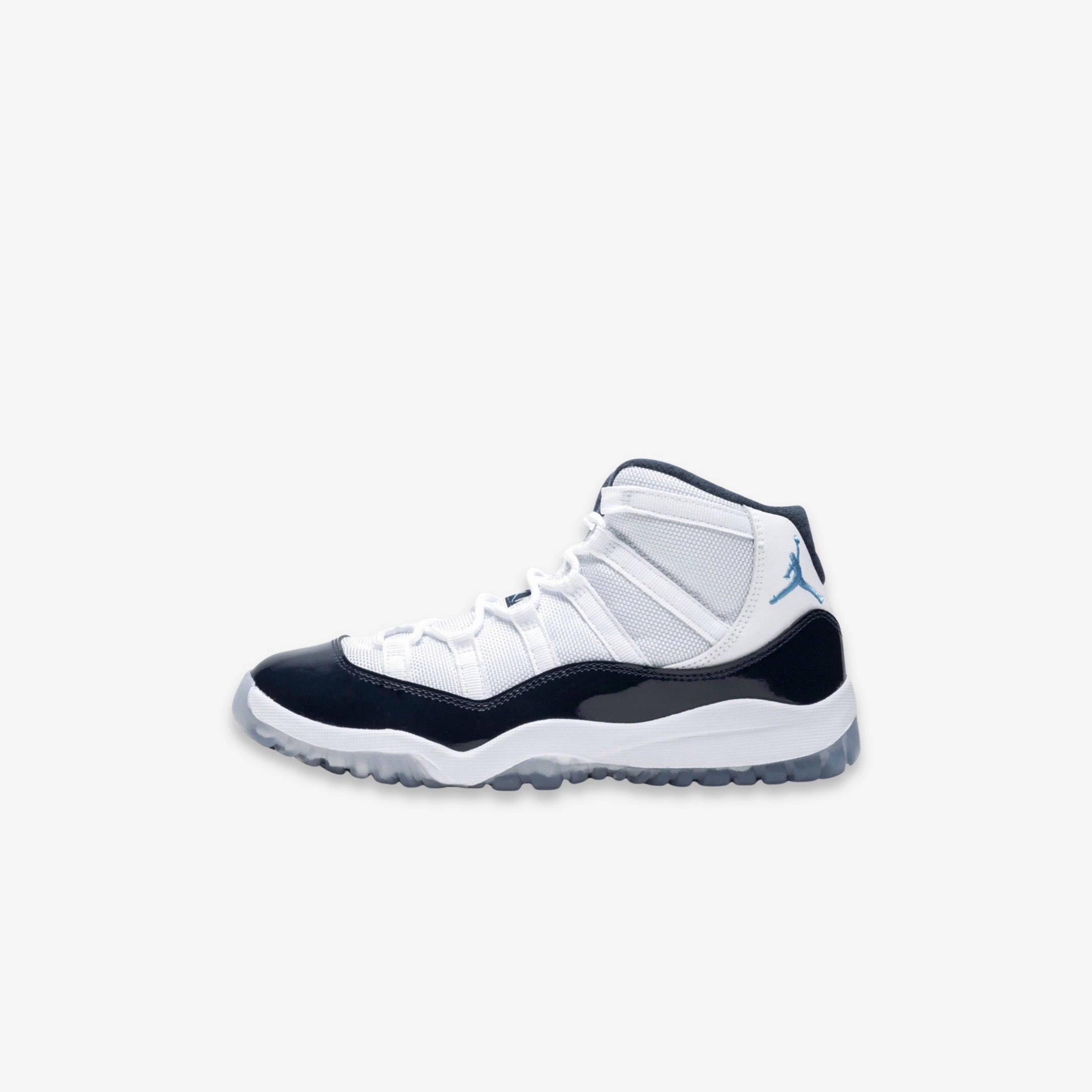 (PS) Air Jordan 11 Retro 'UNC Win Like 82' (2017) 378039-123 Air Jordan 11 basketball shoes with patent look