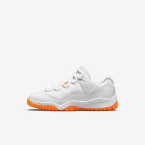 (PS) Air Jordan 11 Retro Low 'Bright Citrus' (2021) DJ4328-139 Air Jordan 11 basketball shoes with patent look