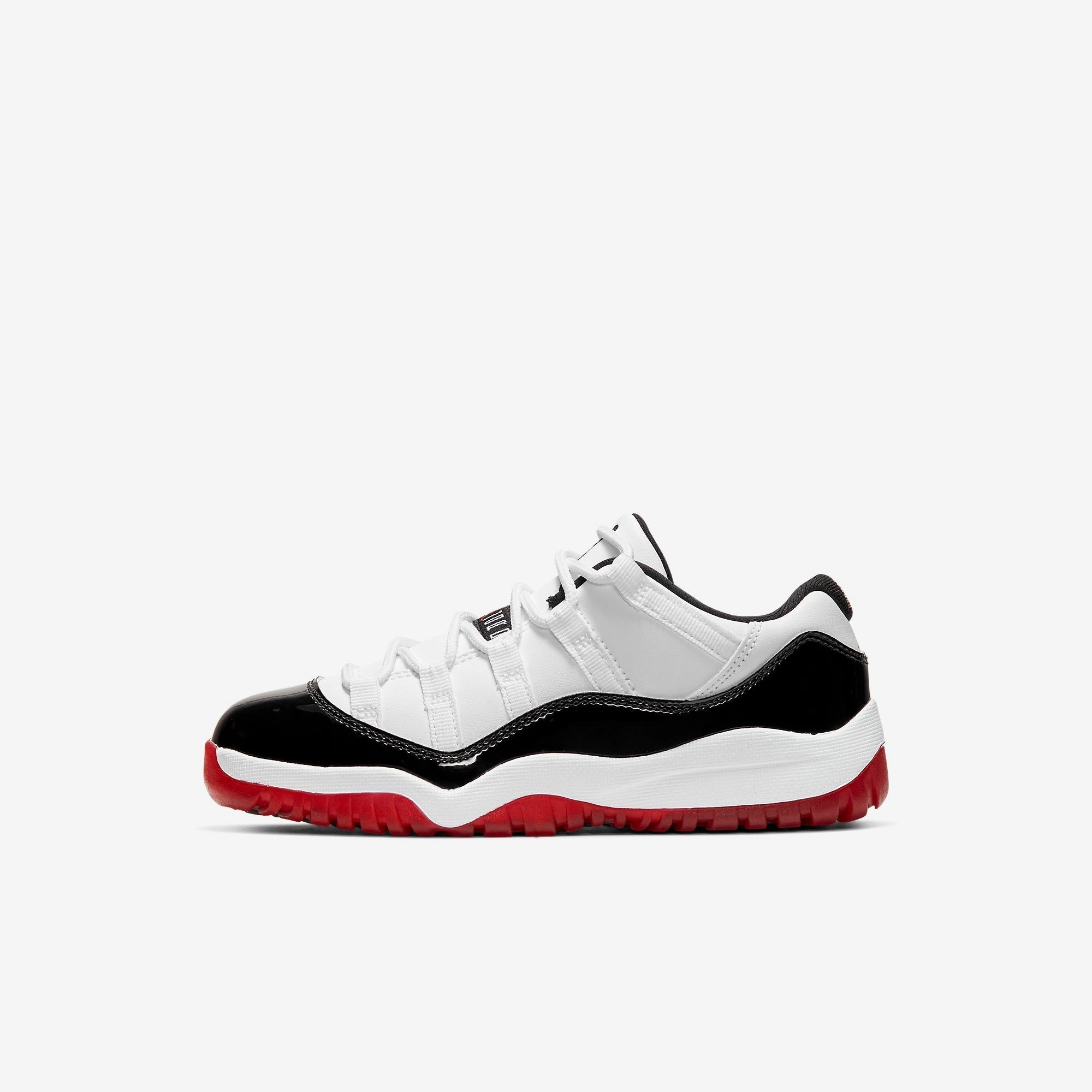(PS) Air Jordan 11 Retro Low 'Concord Bred' (2020) 505835-160 Air Jordan 11 basketball shoes with patent look